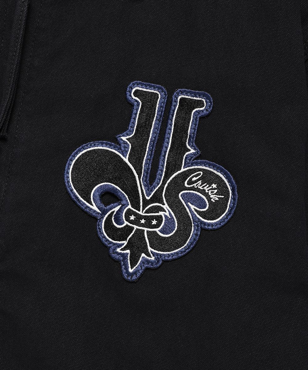 MUSINSA | CAVISH WASHED PATCHWORK JACKET BLACK(CV2EFUB931A)