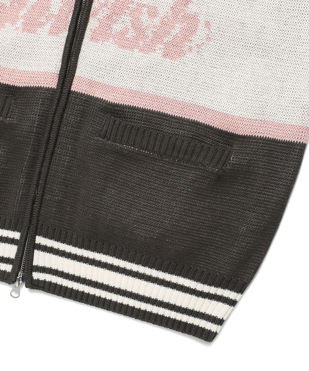 카비시(CAVISH) RACING TEAM KNIT ZIP UP CHARCOAL(CV2EFUK682A)