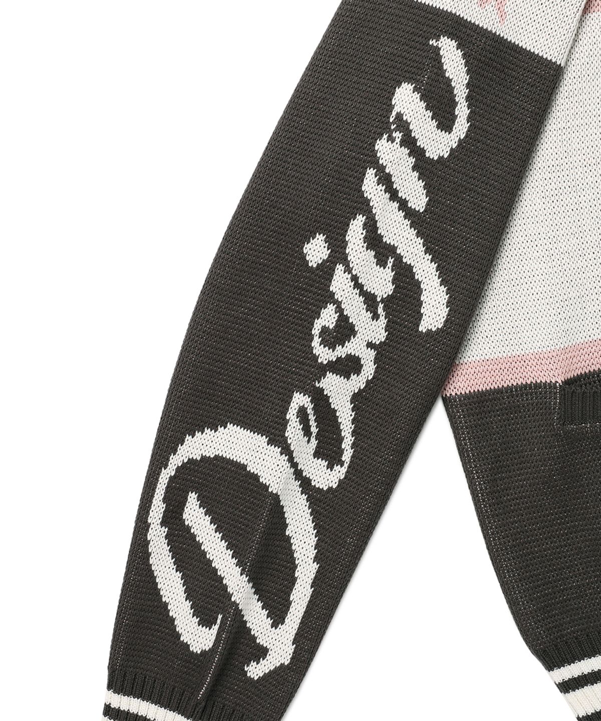 카비시(CAVISH) RACING TEAM KNIT ZIP UP CHARCOAL(CV2EFUK682A)
