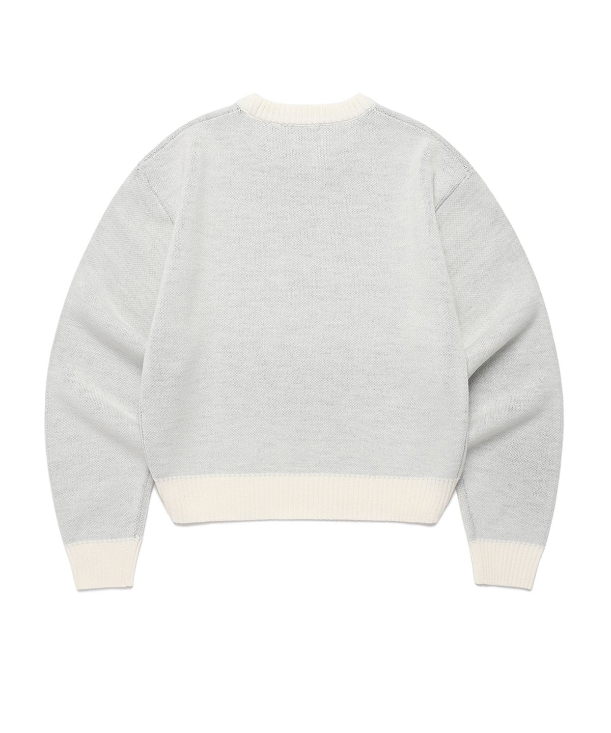 카비시(CAVISH) W DUST CLASSIC ROSE KNIT SWEATER IVORY(CV2EFFK605A)