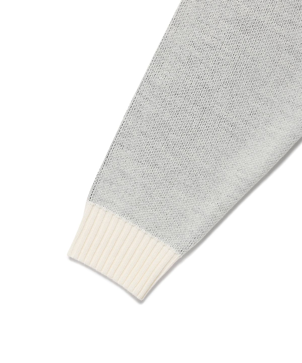 카비시(CAVISH) W DUST CLASSIC ROSE KNIT SWEATER IVORY(CV2EFFK605A)