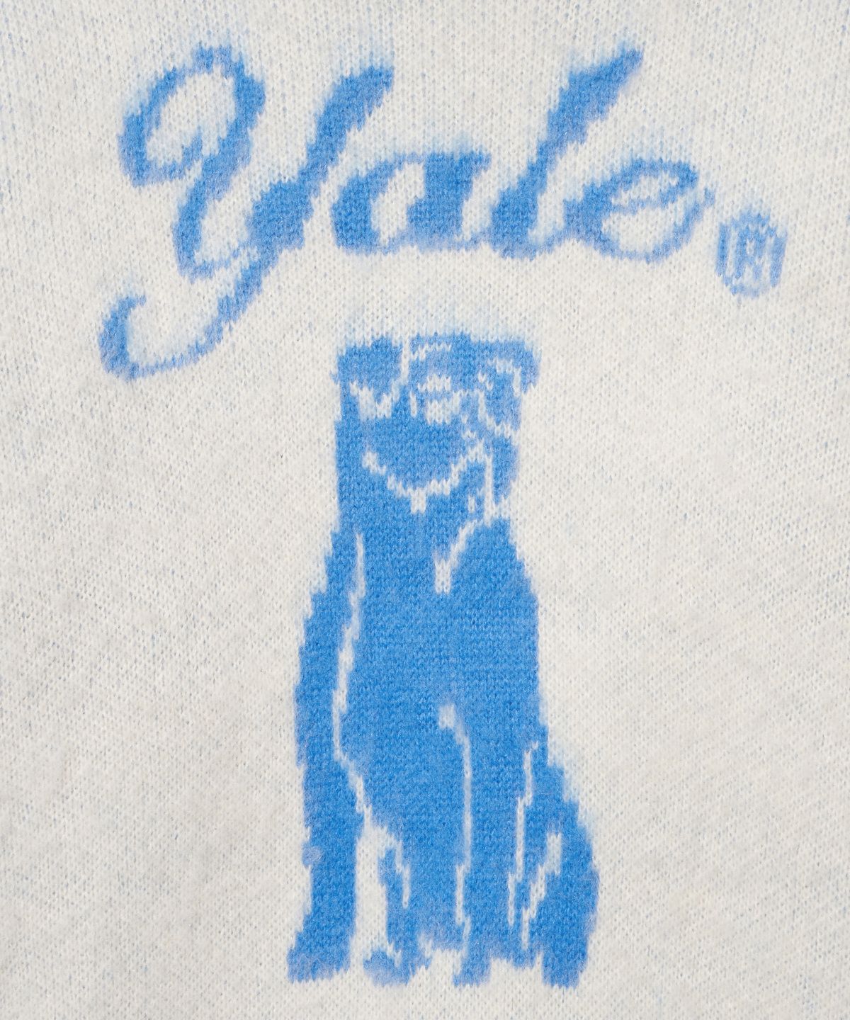 예일(YALE) 헤리티지 댄 브러쉬 라운드 니트_아이보리