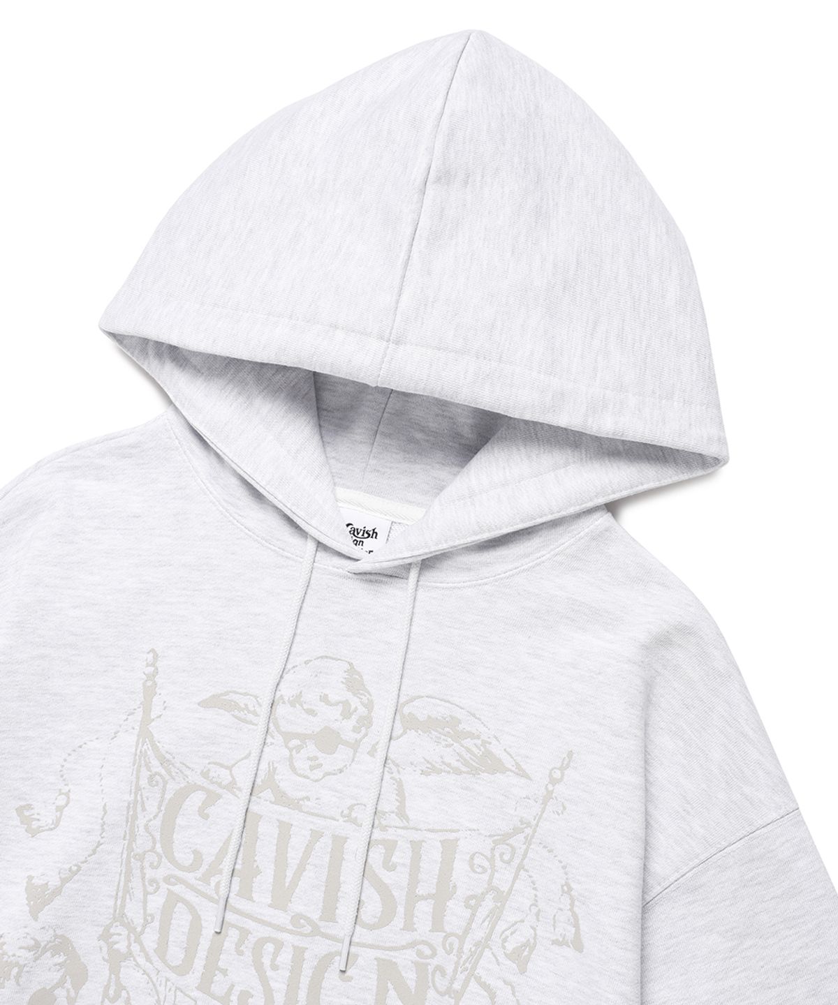 카비시(CAVISH) FLAG ANGELS HOODIE LIGHT GREY(CV2EFUM403A)