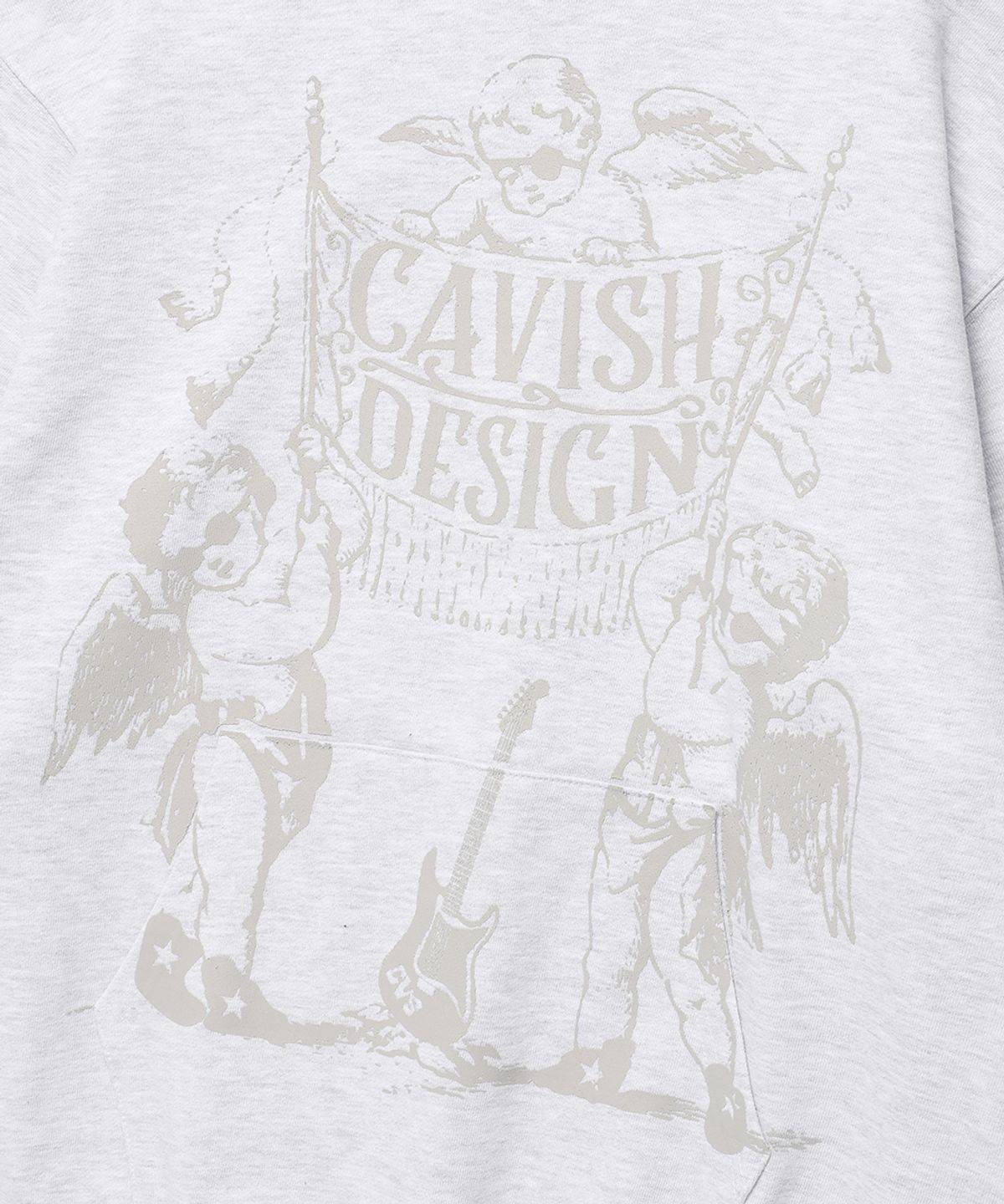 카비시(CAVISH) FLAG ANGELS HOODIE LIGHT GREY(CV2EFUM403A)