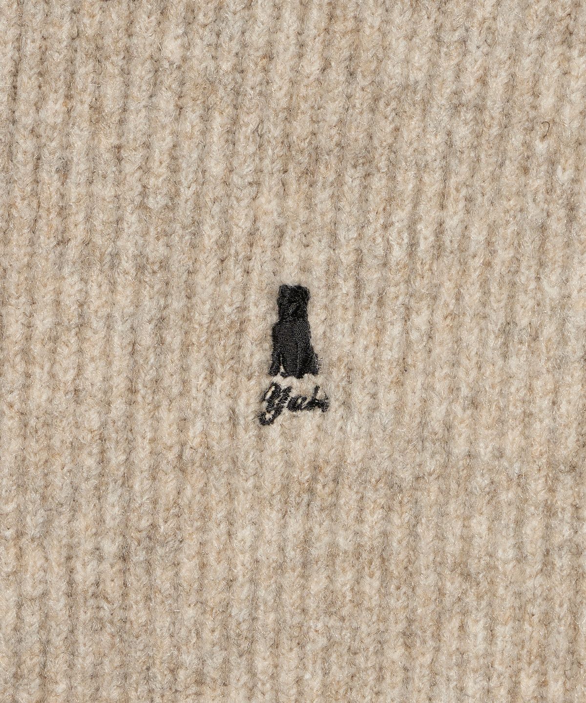예일(YALE) 부클레 모크넥 니트_베이지
