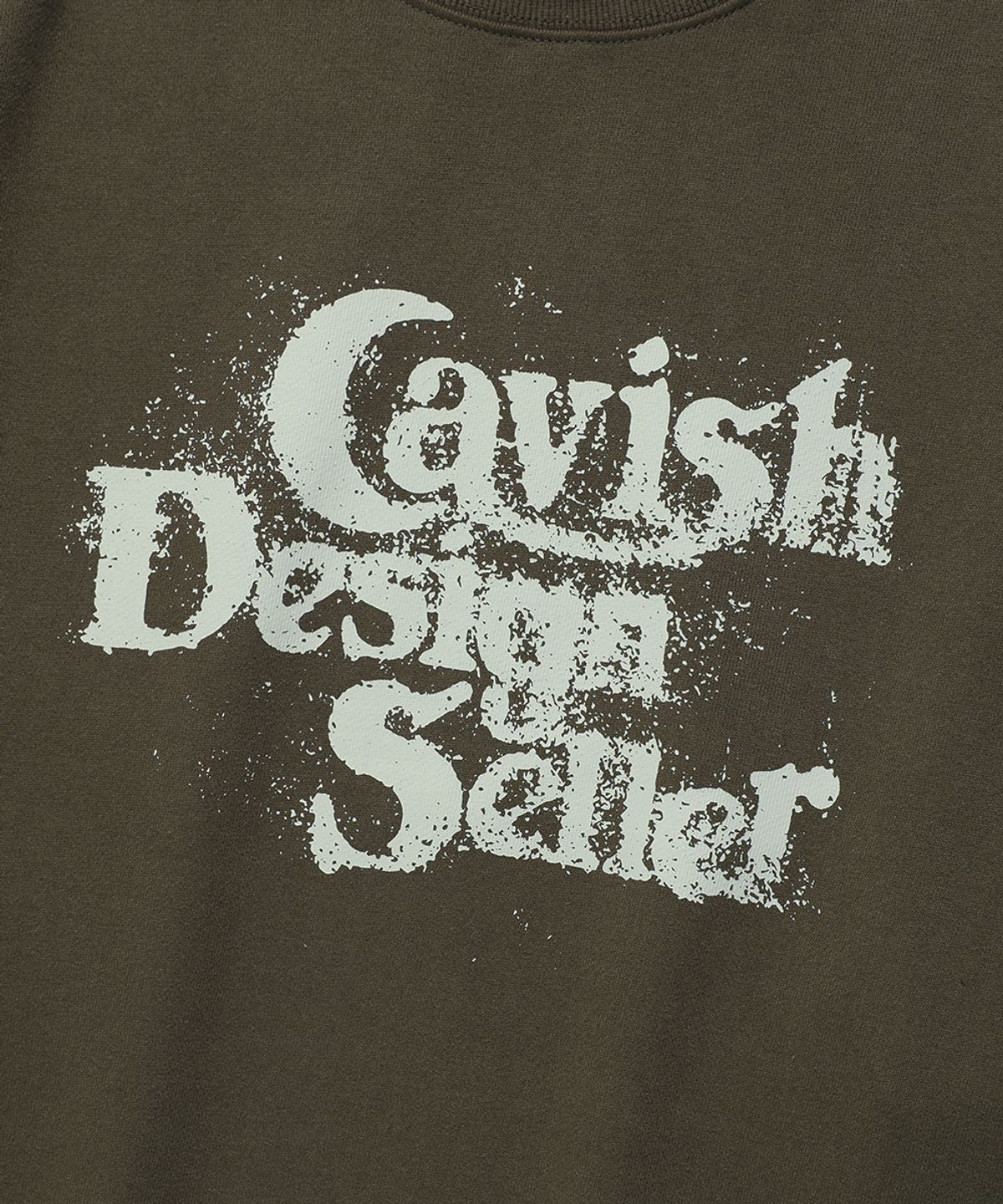 카비시(CAVISH) DUST SELLER LOGO SWEATSHIRT OLIVE(CV2EFUM442A)