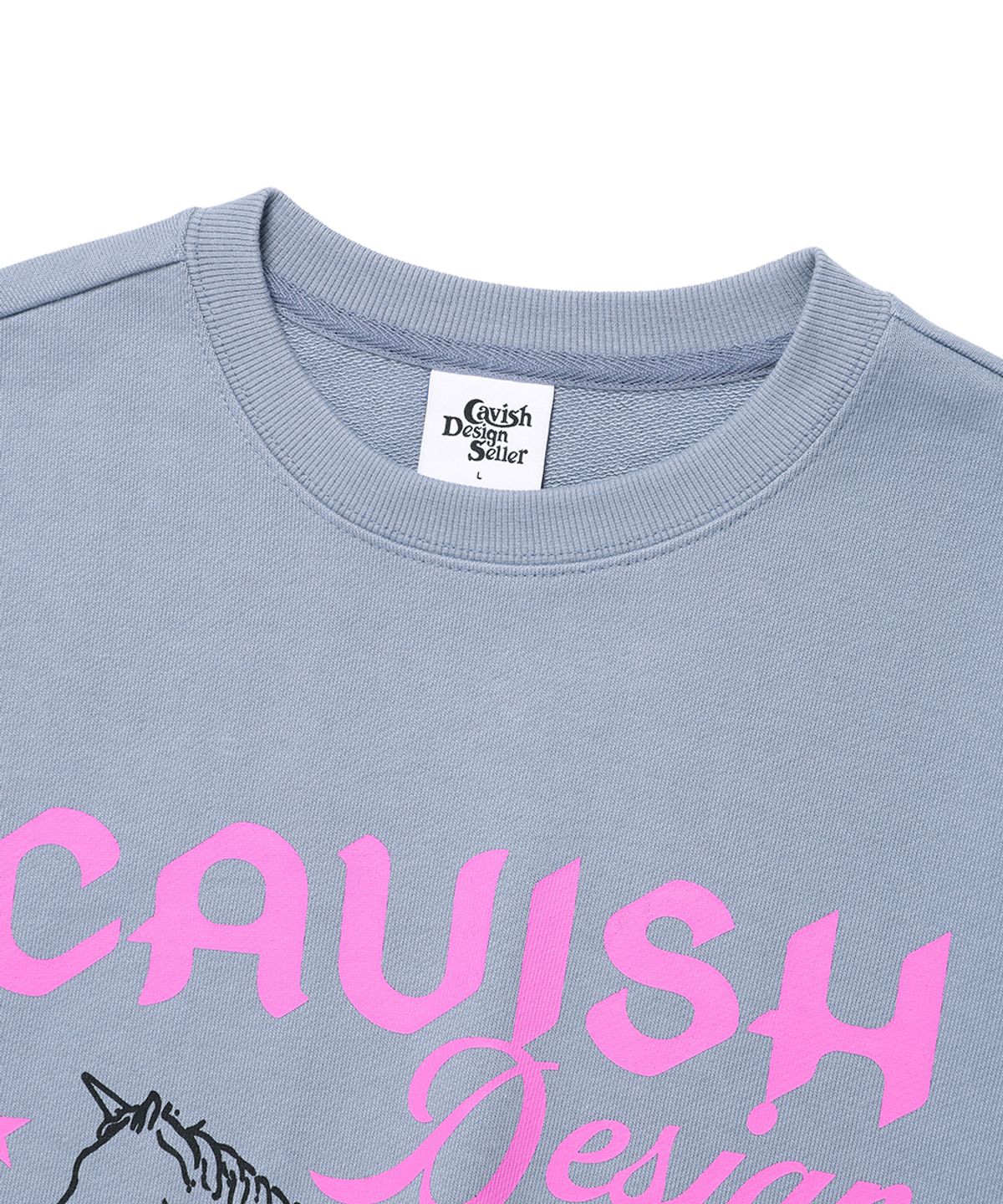 카비시(CAVISH) UNICORN SWEATSHIRT BLUE(CV2EFUM443A)