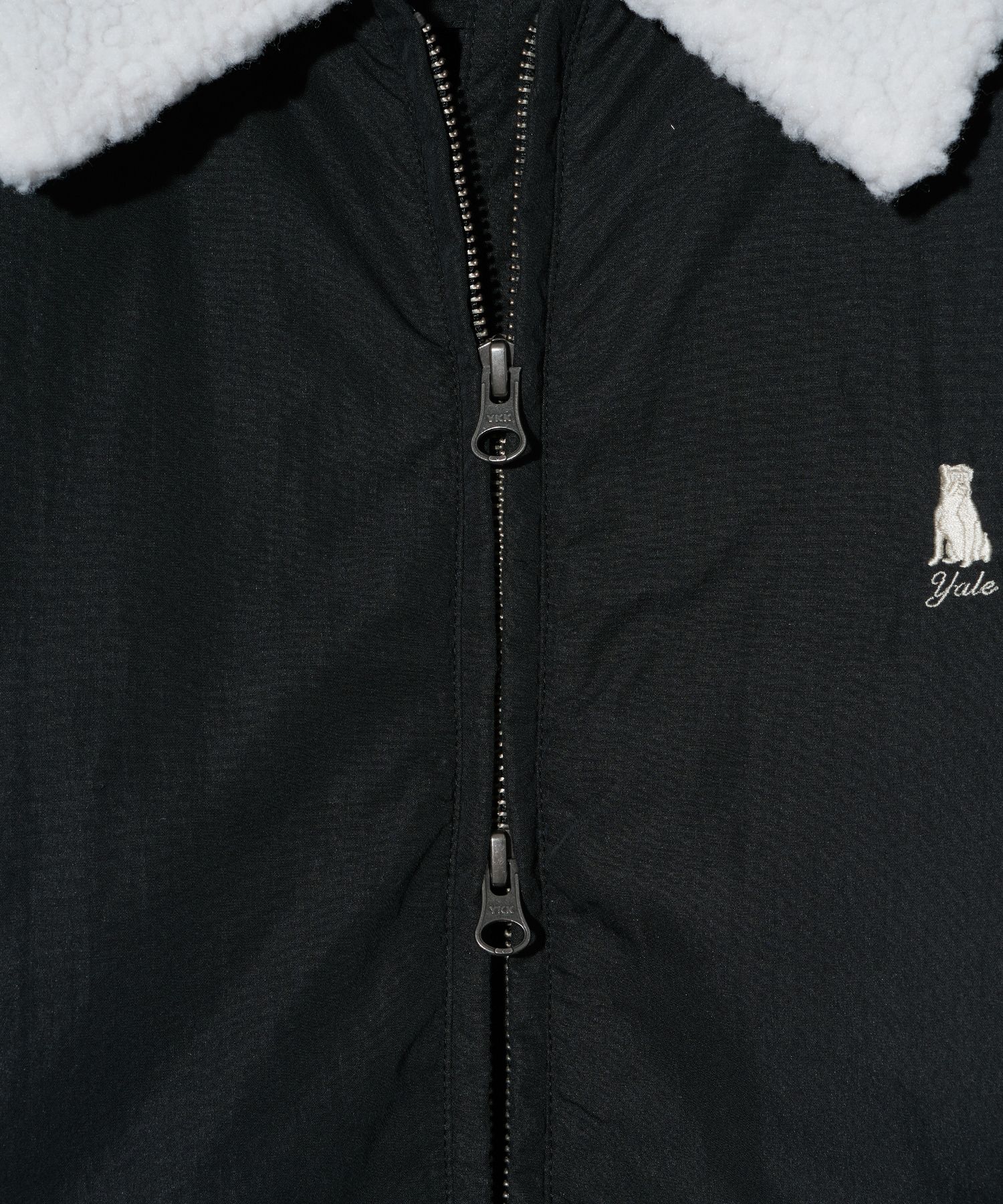 ★YALE★Detachable Boa Short Puffer Jacket★ MUSINSA | YALE Detachable Boa Short Puffer Jacket_Black
