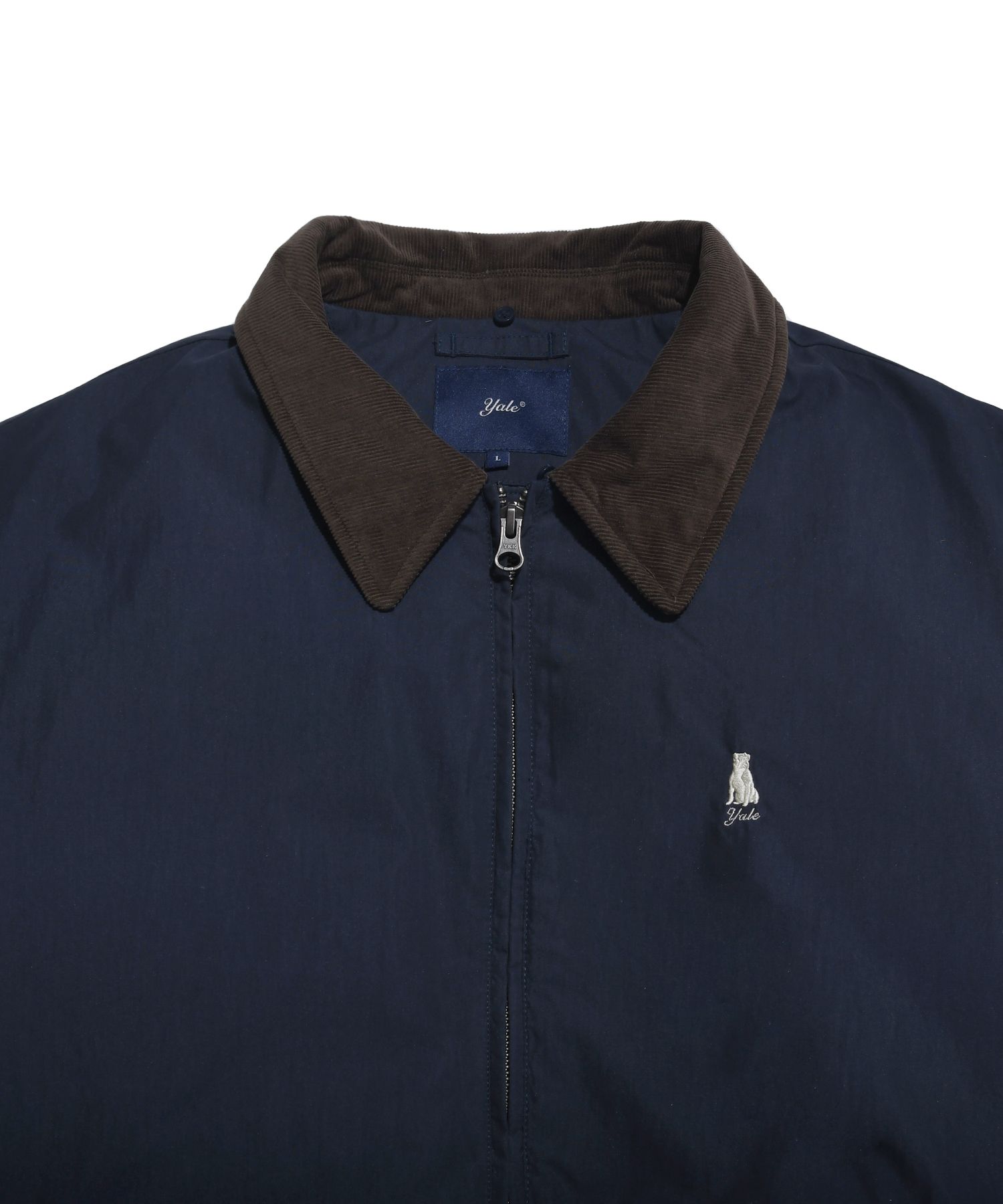 MUSINSA | YALE Detachable Boa Short Puffer Jacket_Navy