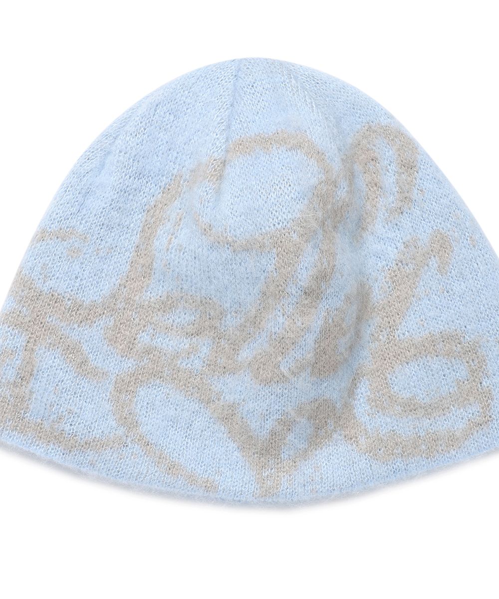MUSINSA | CAVISH CLASSIC ROSE BEANIE BLUE(CV2EFUAB31A)