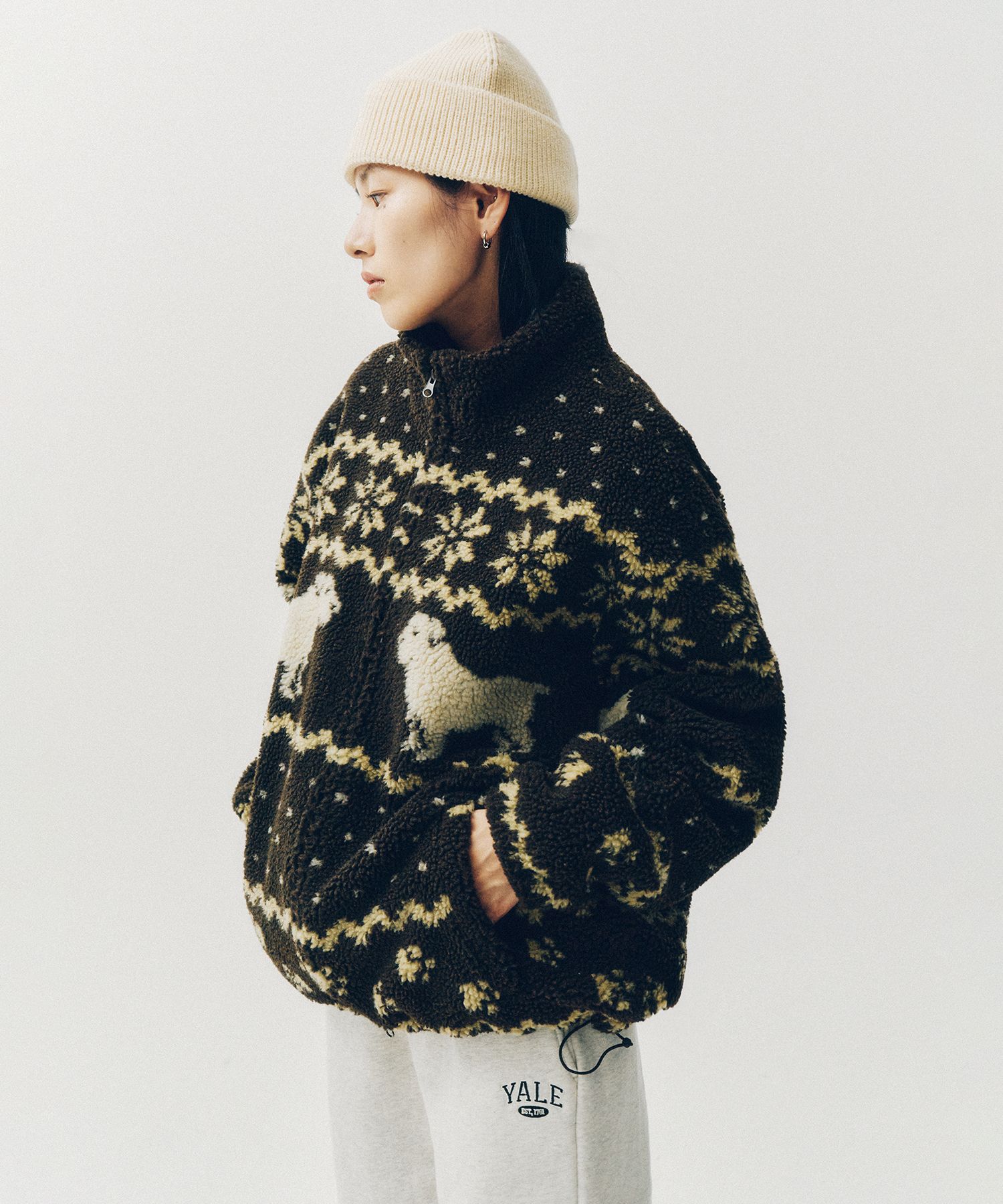 【MODERNIF】Boa fleece padding jumper Bonded Fleece Sherpa Pullover for Duck Hunting | Chêne Gear®