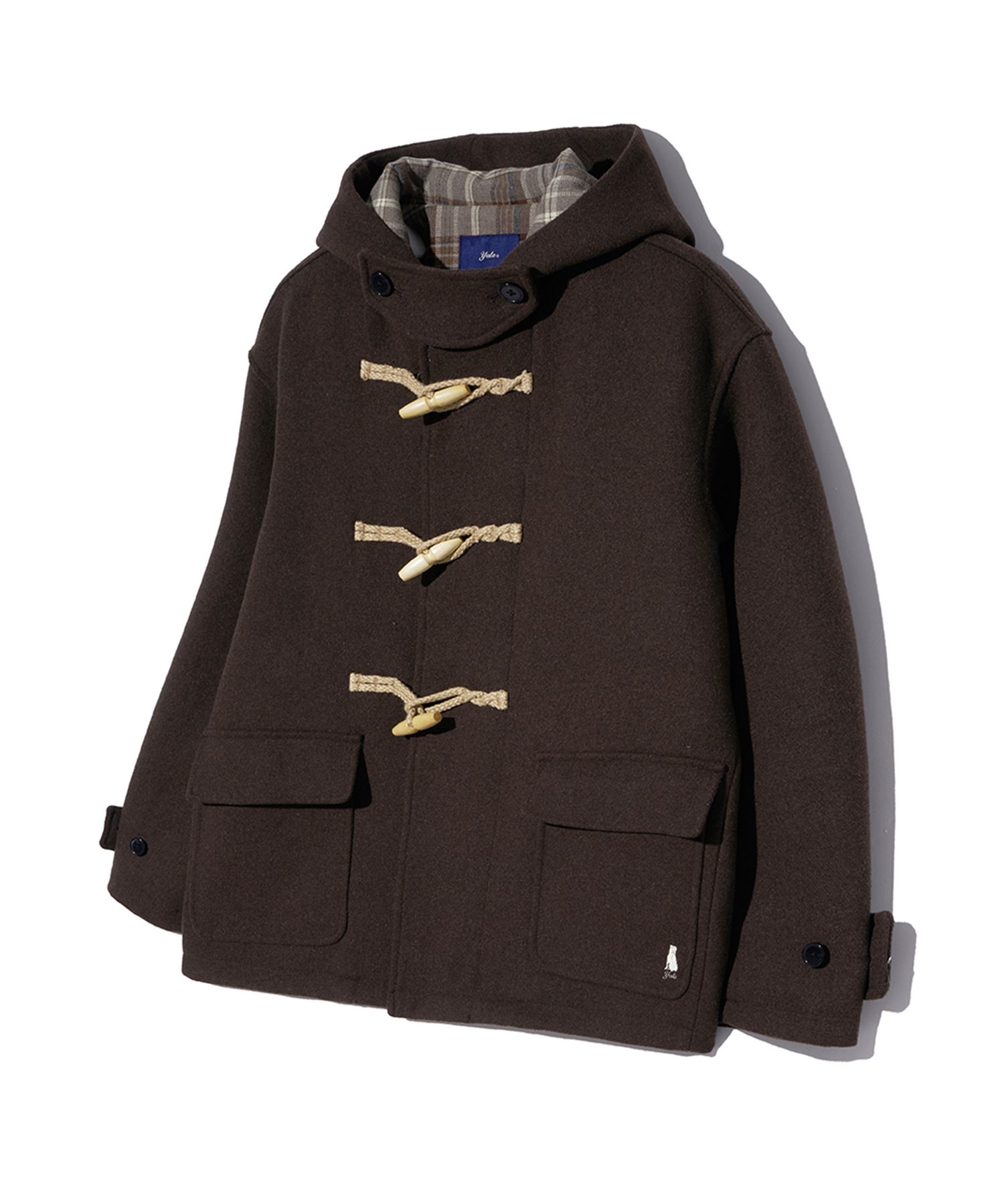 SCYE BASICS Cashmere Blend Wool Melton Duffle Coat Size 38
