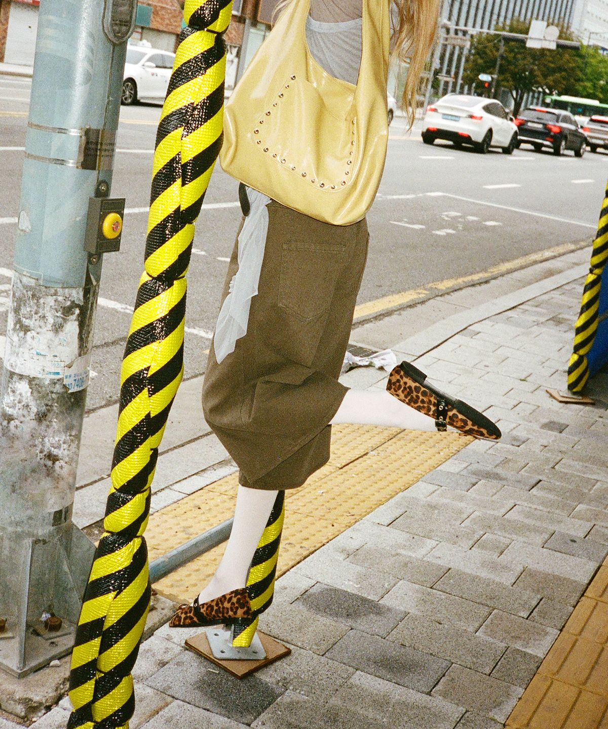 기호(KHIHO) BUCKLE STRAP BALLERINA FLAT / LEOPARD
