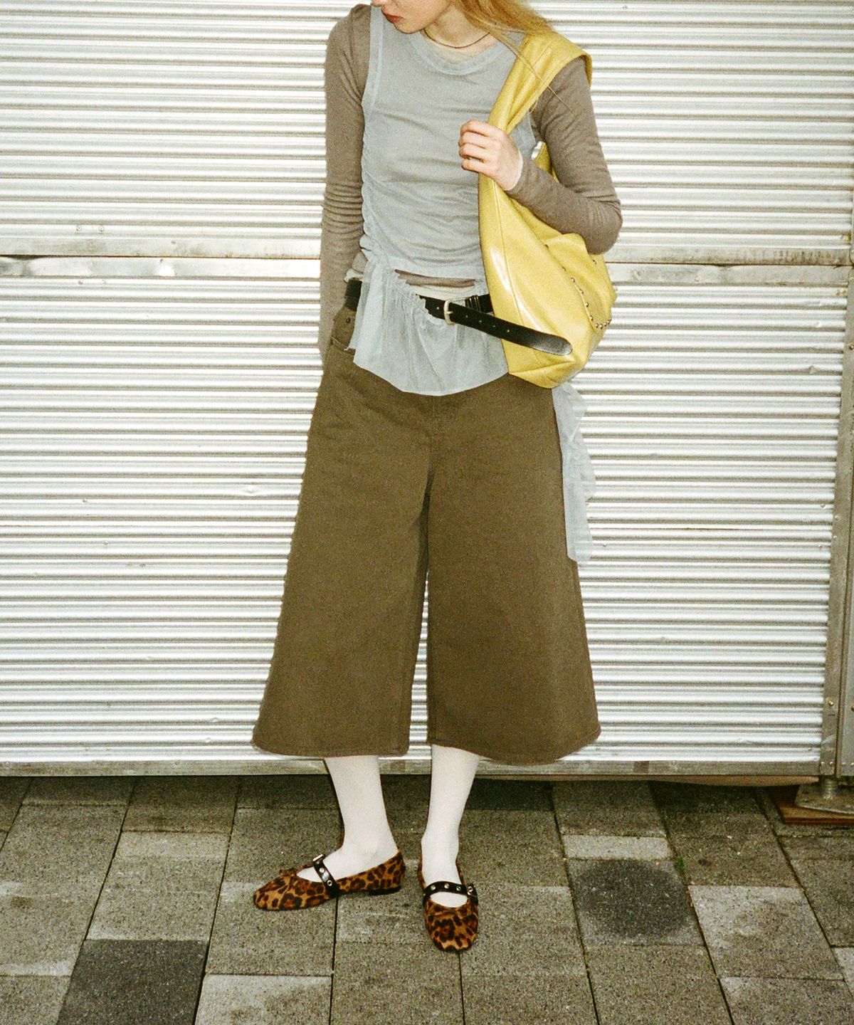 기호(KHIHO) BUCKLE STRAP BALLERINA FLAT / LEOPARD