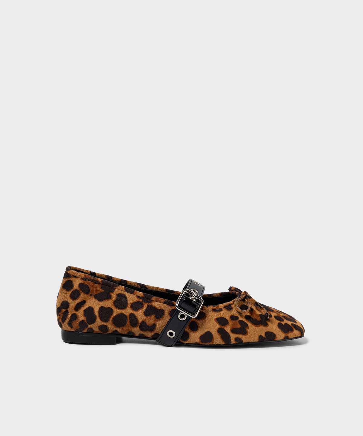 기호(KHIHO) BUCKLE STRAP BALLERINA FLAT / LEOPARD