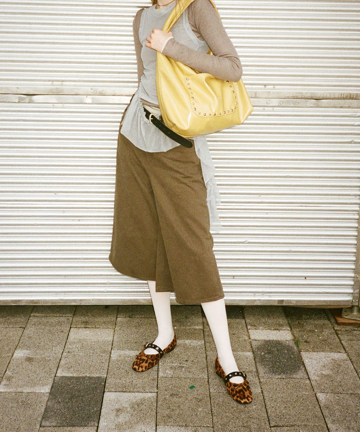 기호(KHIHO) BUCKLE STRAP BALLERINA FLAT / LEOPARD