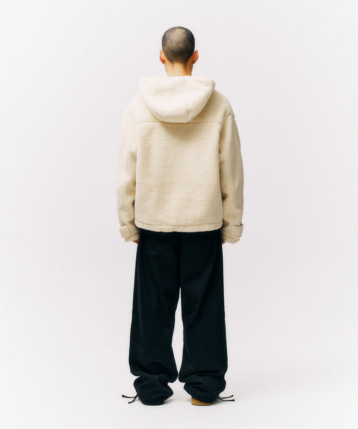 피지컬 디파트먼트(PHYSICAL DEPARTMENT) 보아 더플 숏 코트_아이보리