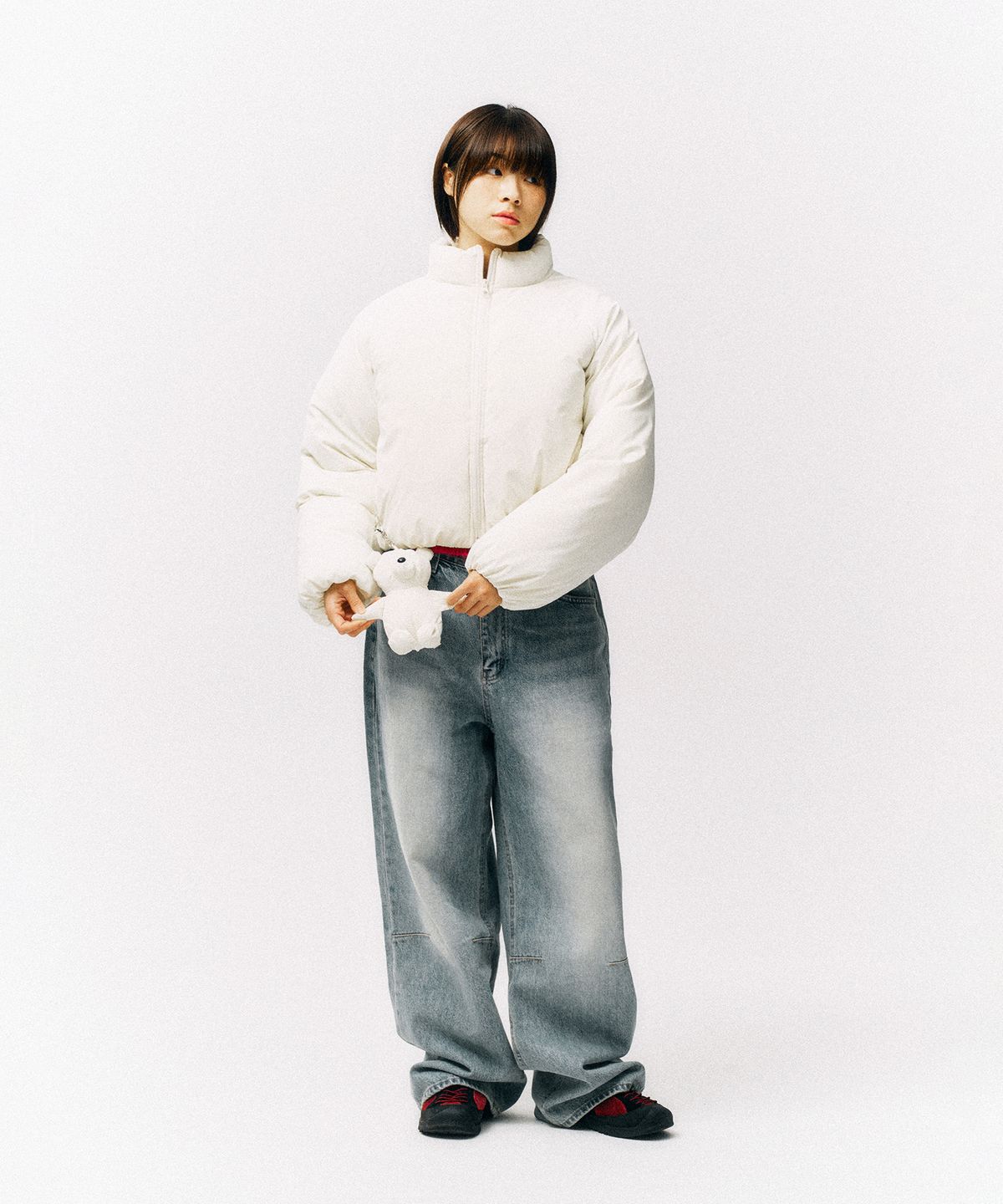 피지컬 디파트먼트(PHYSICAL DEPARTMENT) 우먼즈 베어 푸퍼 자켓 크림