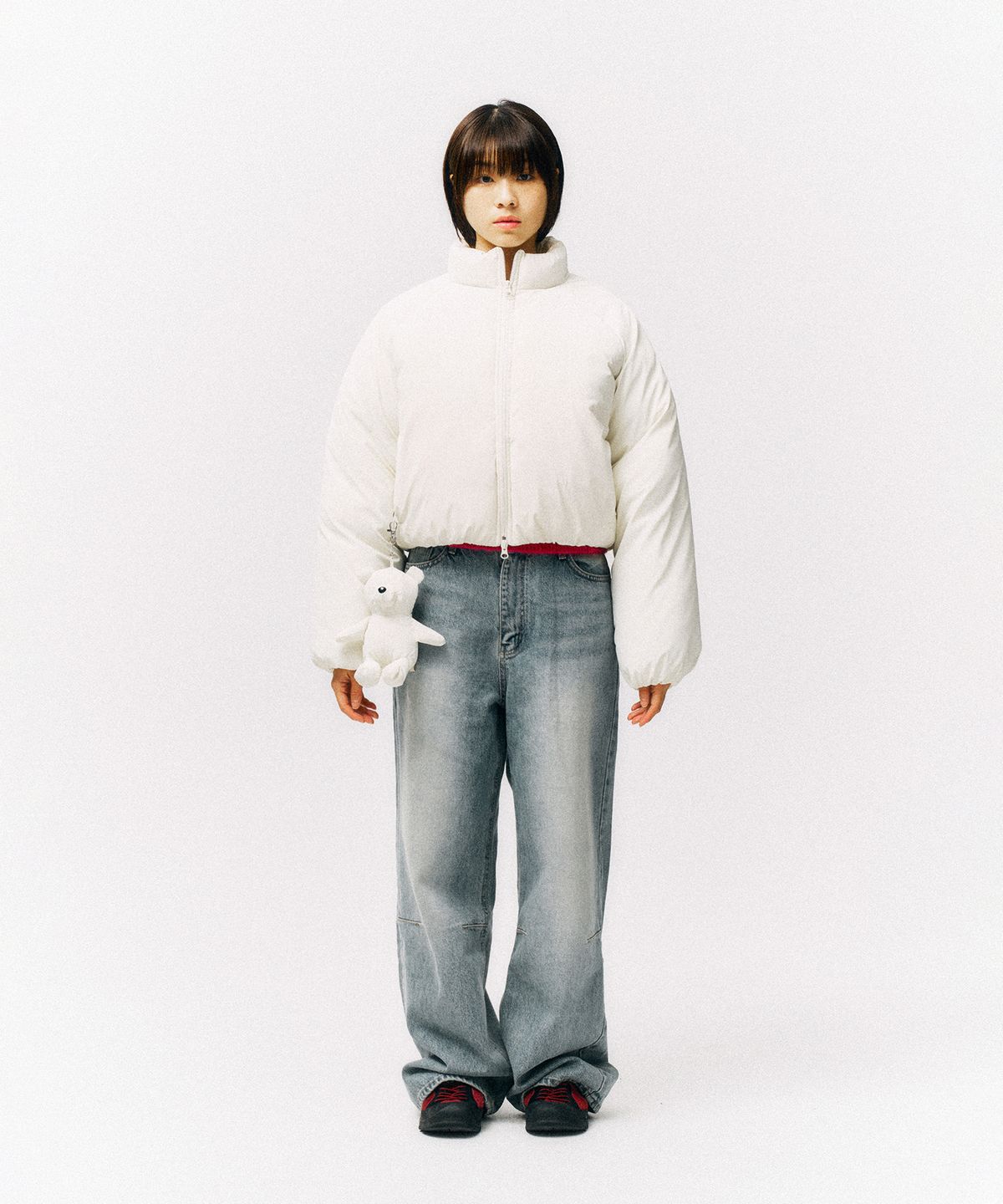 피지컬 디파트먼트(PHYSICAL DEPARTMENT) 우먼즈 베어 푸퍼 자켓 브라운