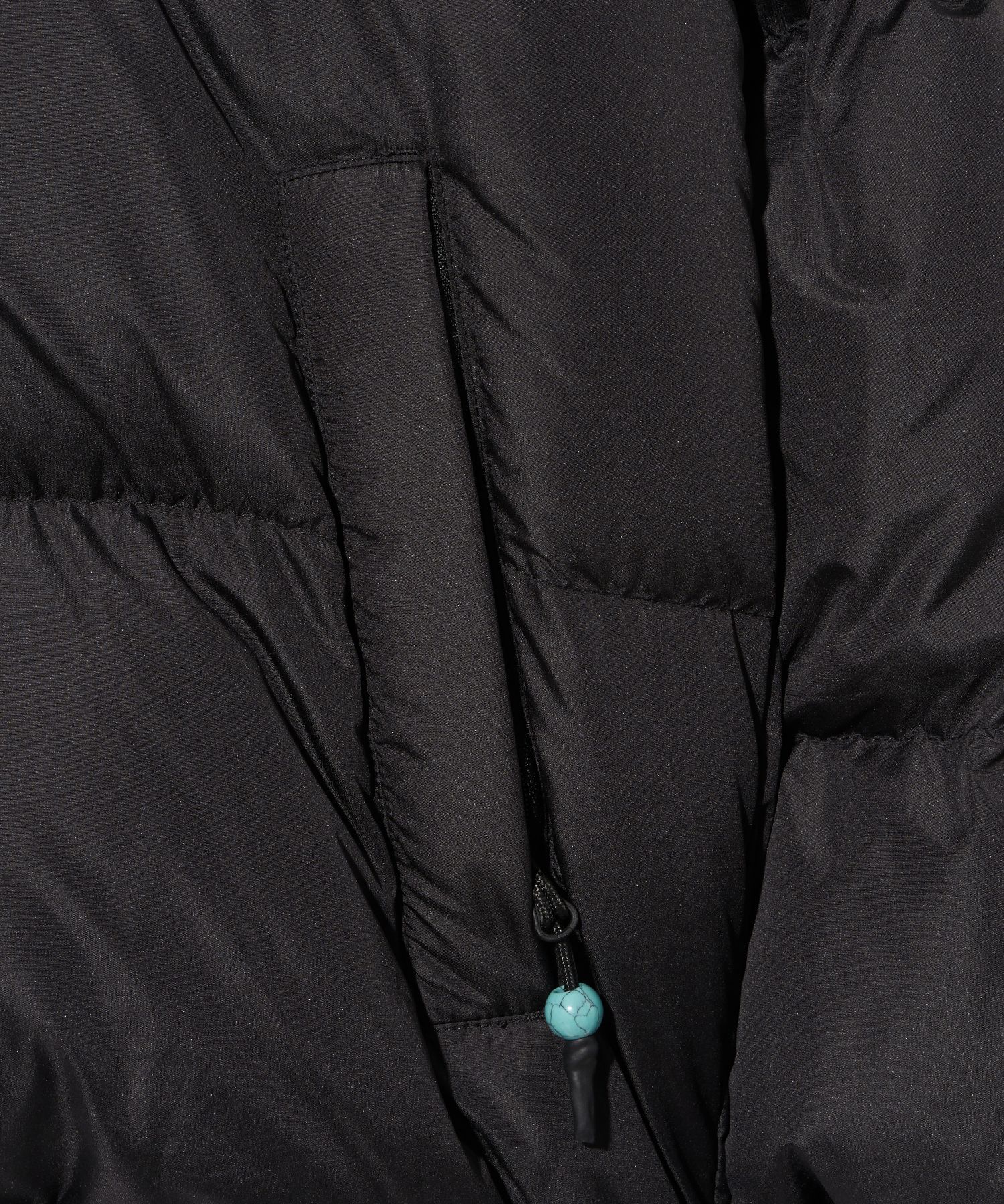 MUSINSA | PHYPS (Layered) Duck Down Muffler Puffer Jacket_Black
