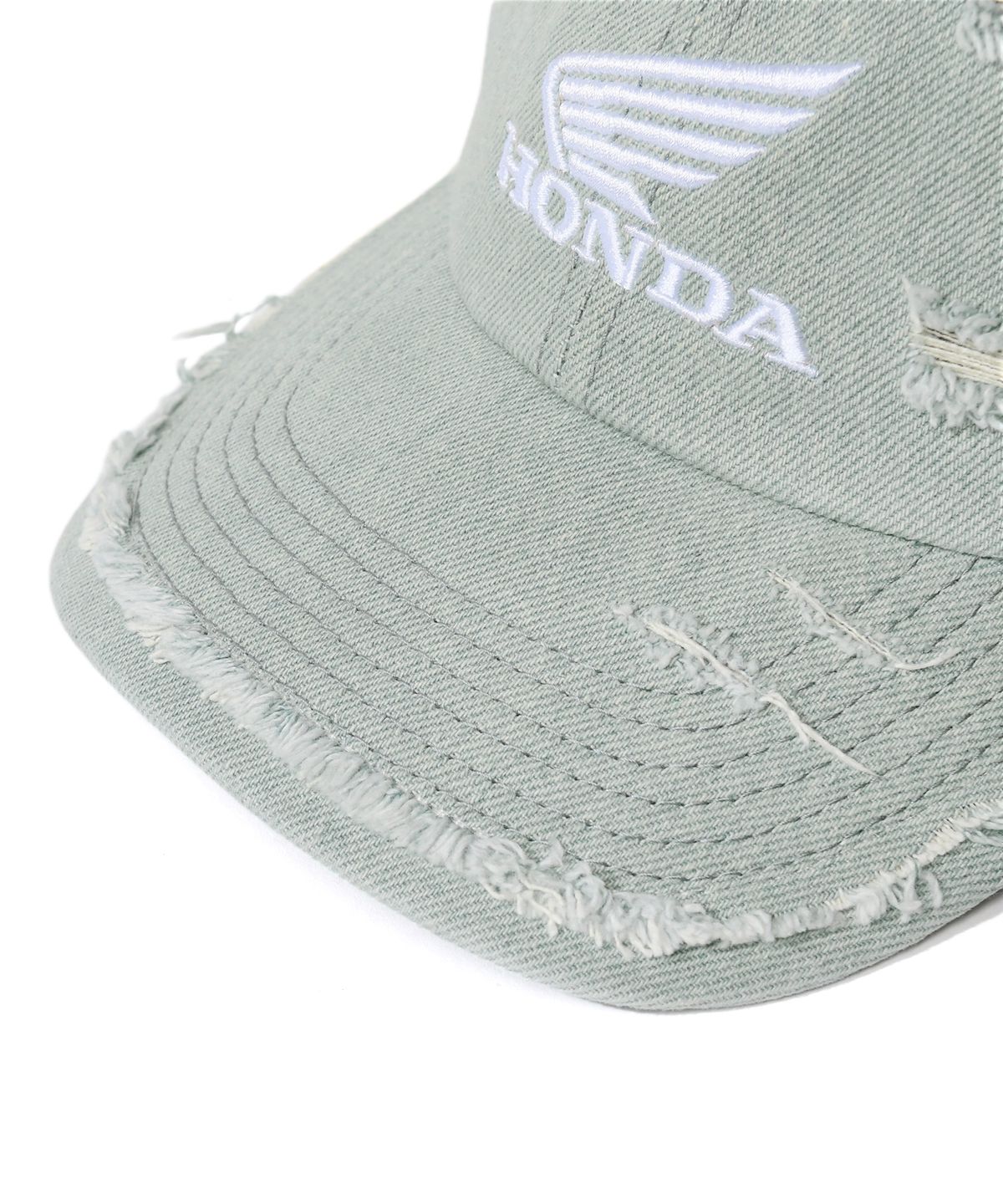 핍스 모터사이클(PHYPS MOTORCYCLE) Destroyed Washed Cap Blue