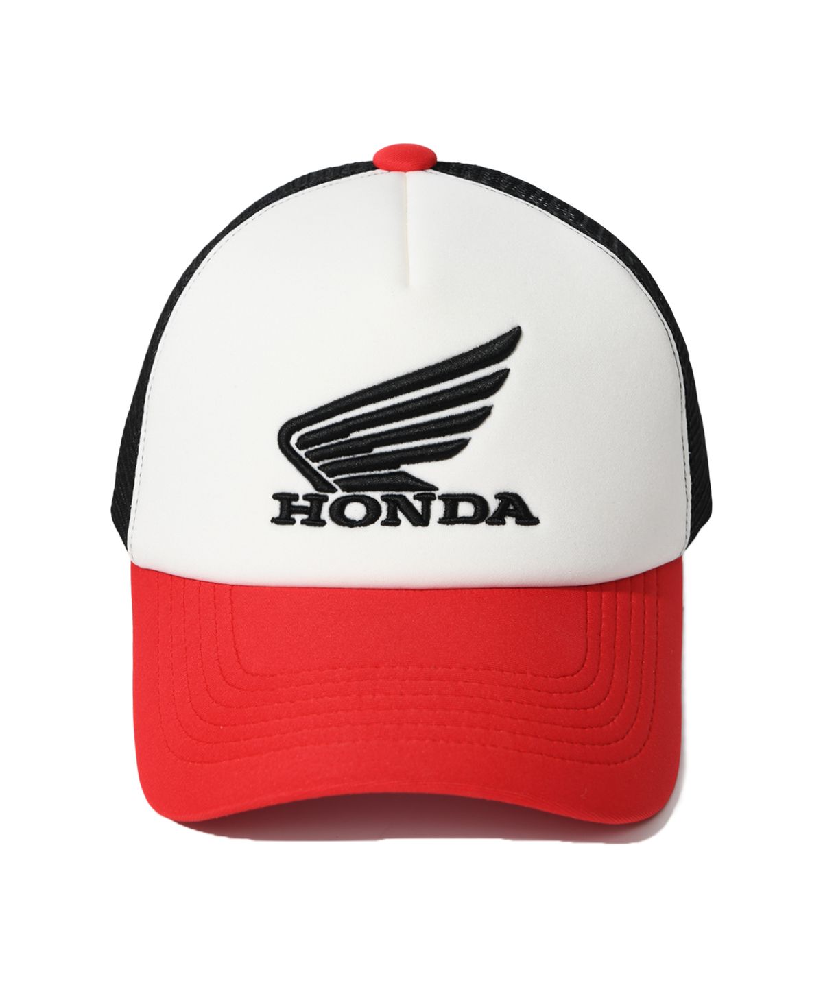 핍스 모터사이클(PHYPS MOTORCYCLE) Honda Original Wing logo Mesh Cap Red