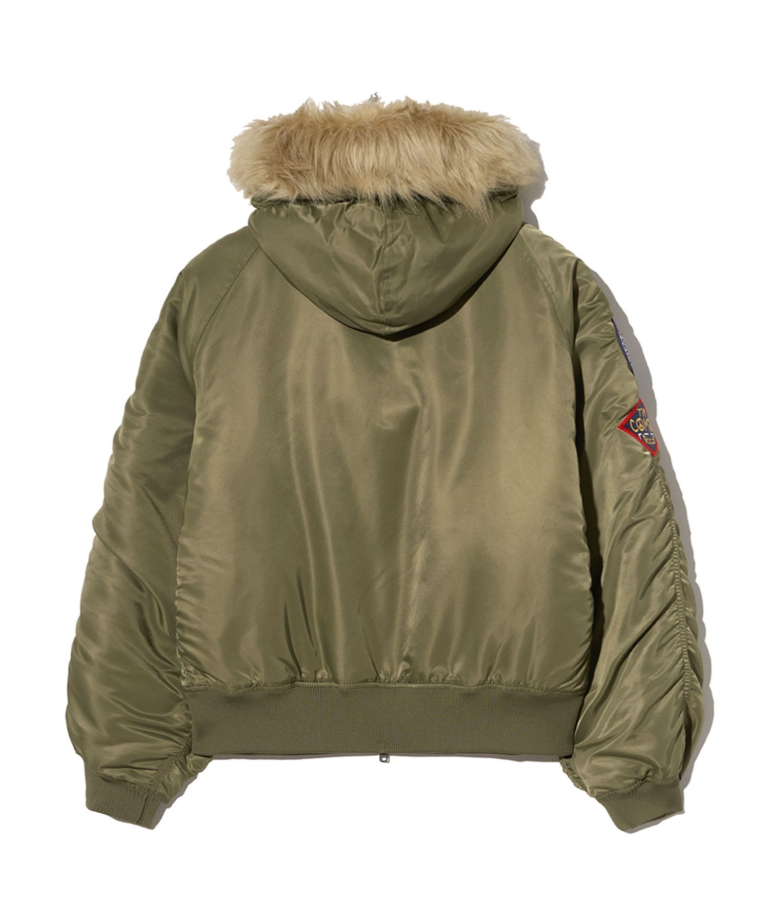 ジャケット [TIMCOMIX] Patched MA-1 Hooded Deck Jumper (2 color) MUSINSA | TIMCOMIX Patched MA-1 Hooded Deck Jumper_Khaki
