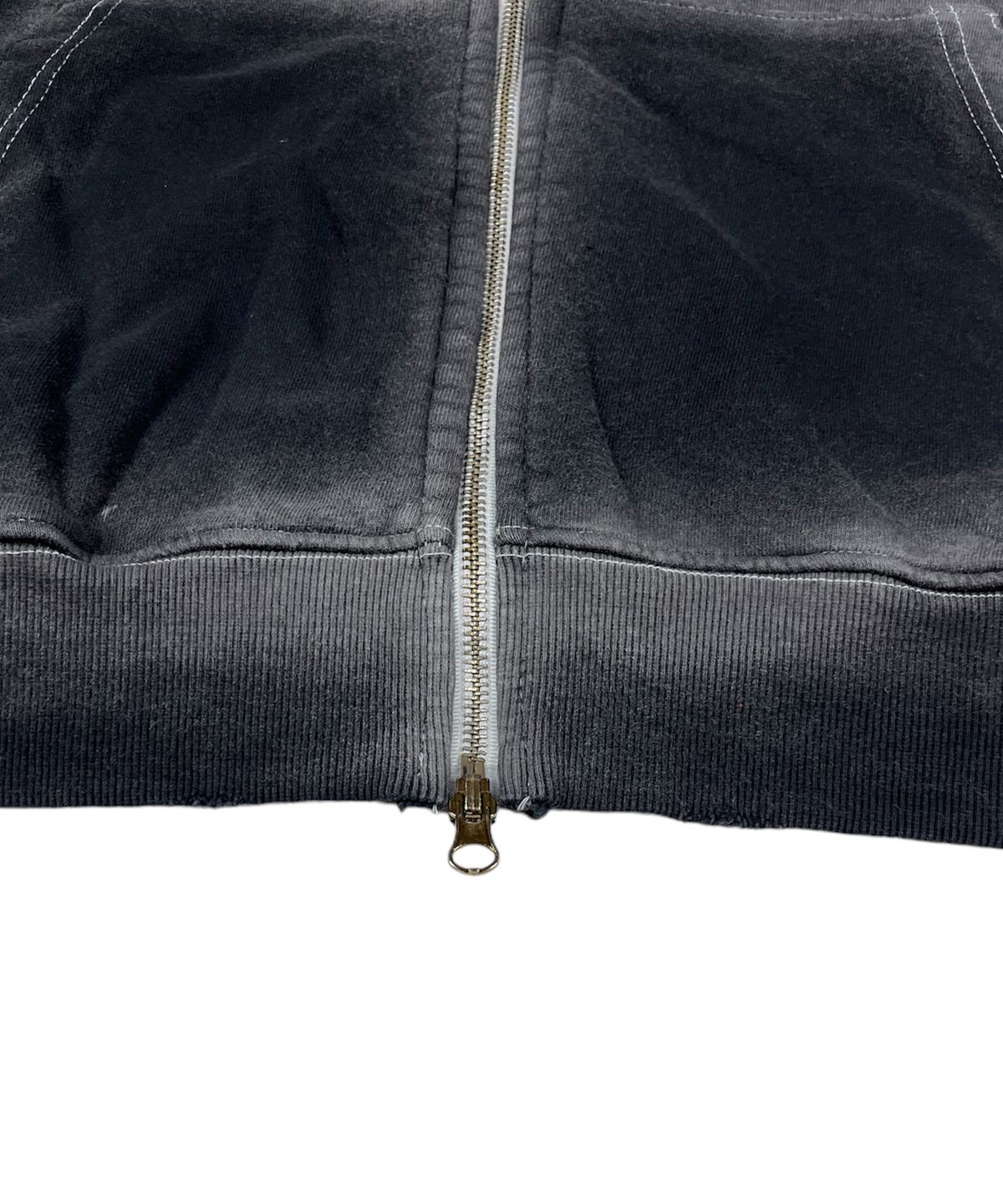 스케이터락(SK8ER ROCK) Hell Heaven Cross Vintage Sweat Hood Zip-up ((Black))