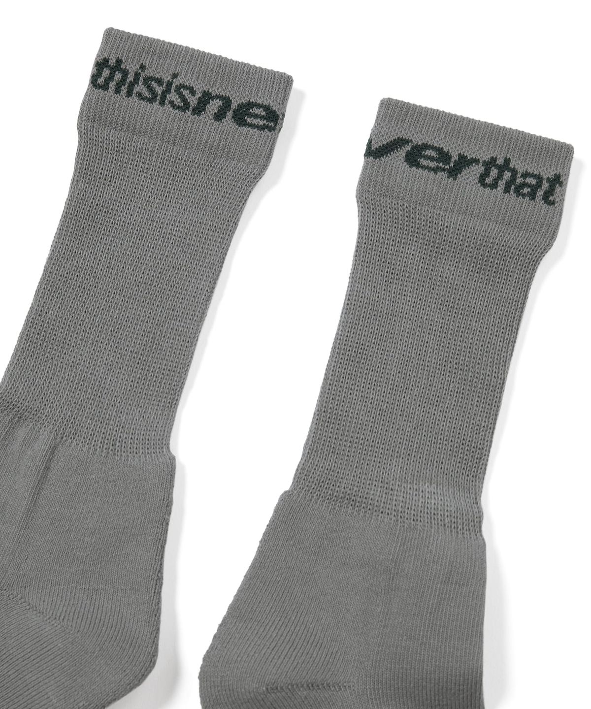 디스이즈네버댓(THISISNEVERTHAT) D/SP-Logo Socks Charcoal