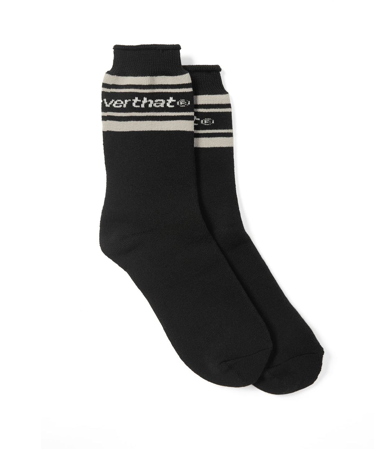 디스이즈네버댓(THISISNEVERTHAT) Striped Socks Black