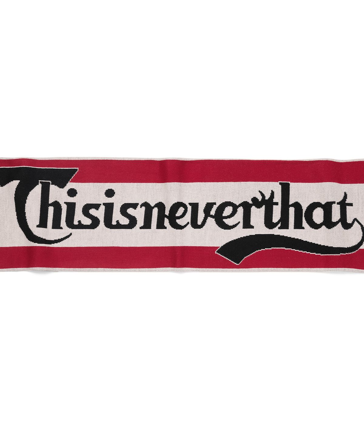 디스이즈네버댓(THISISNEVERTHAT) Football Scarf Red