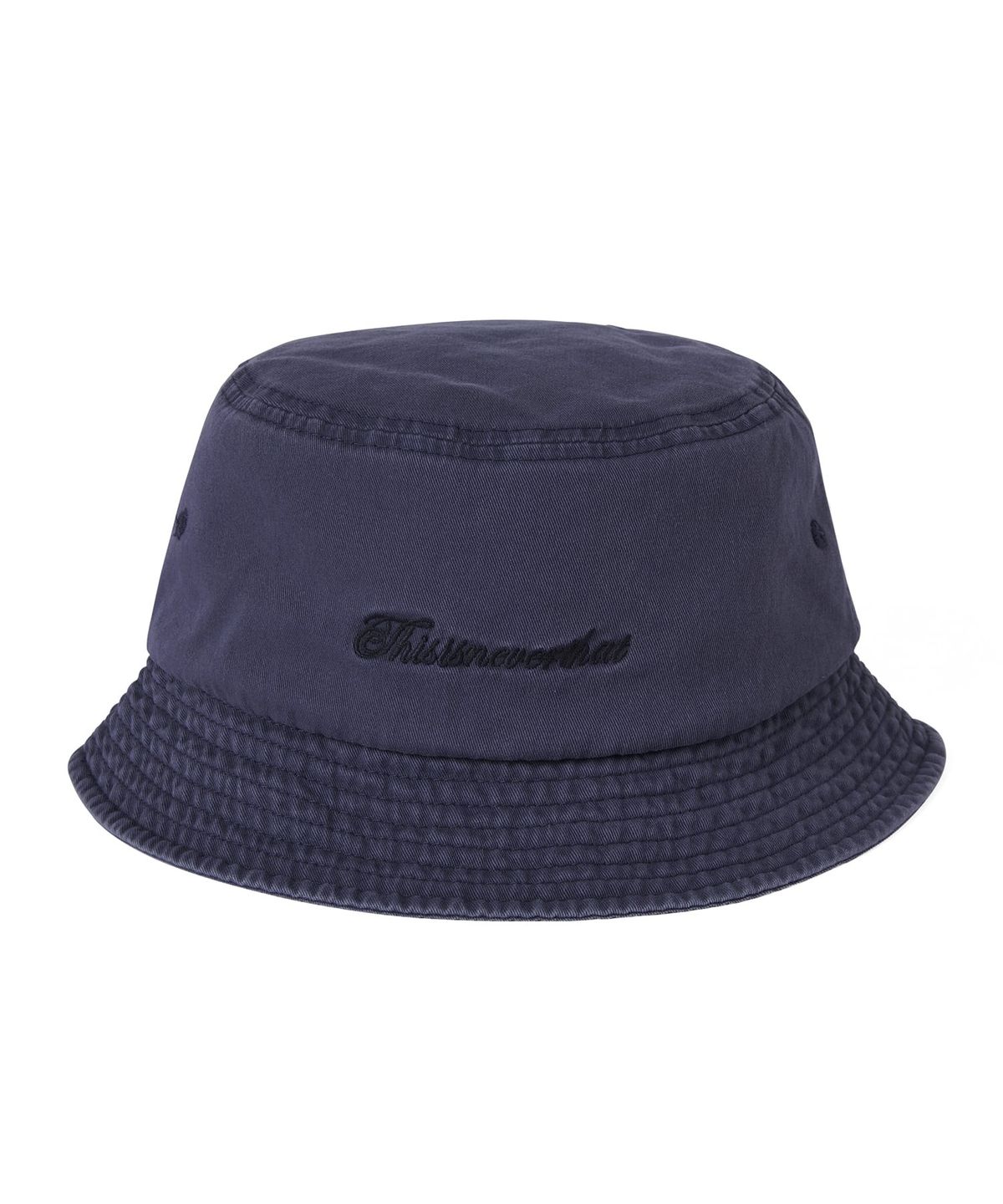 디스이즈네버댓(THISISNEVERTHAT) Overdyed SCT-Logo Bucket Hat Navy