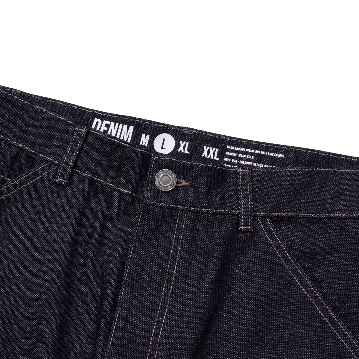 엑스트라오디너리(EXTRAORDINARY) DOUBLE KNEE DENIM RAW DENIM