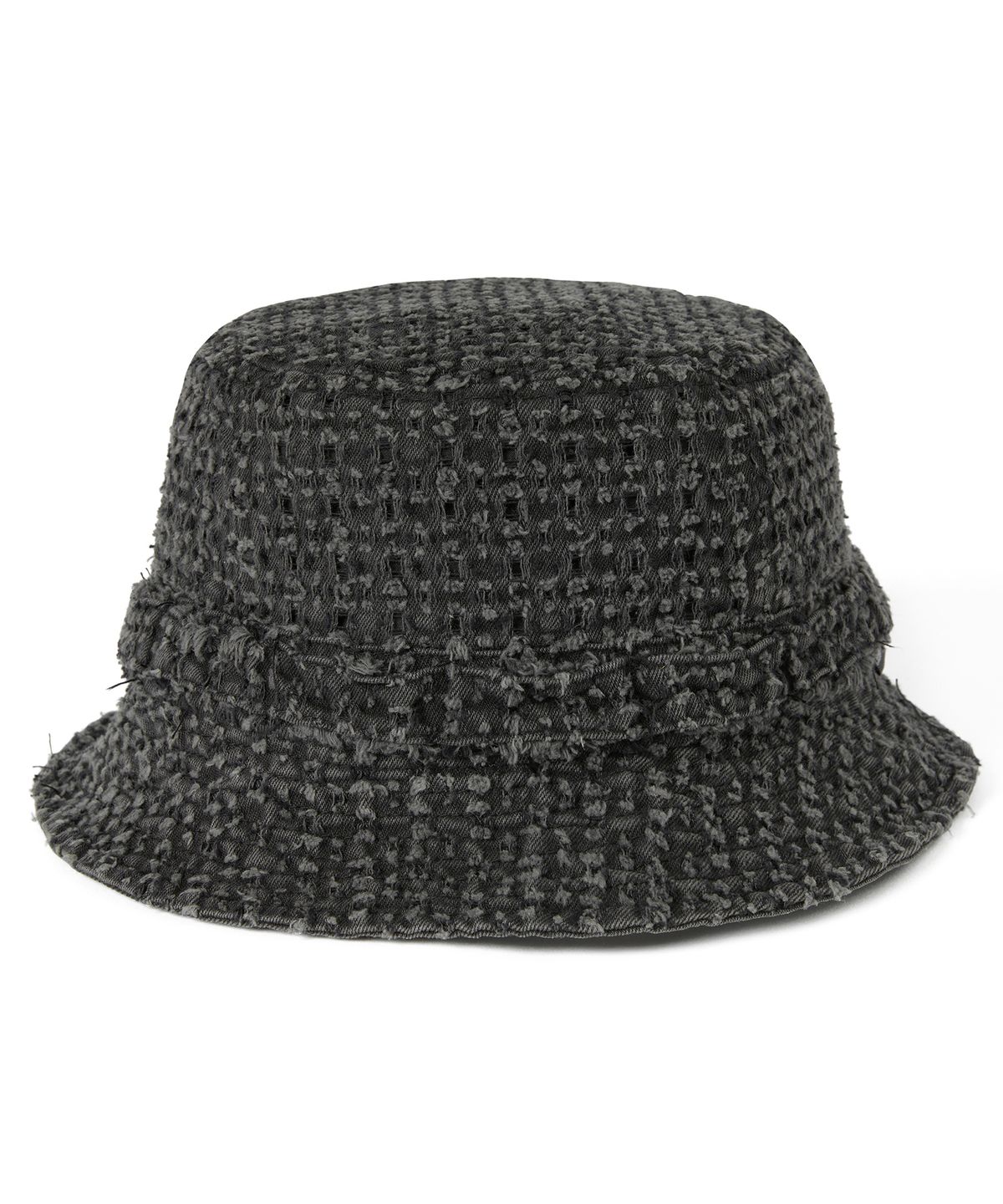 디스이즈네버댓(THISISNEVERTHAT) Damaged Denim Jungle Bucket Hat Black