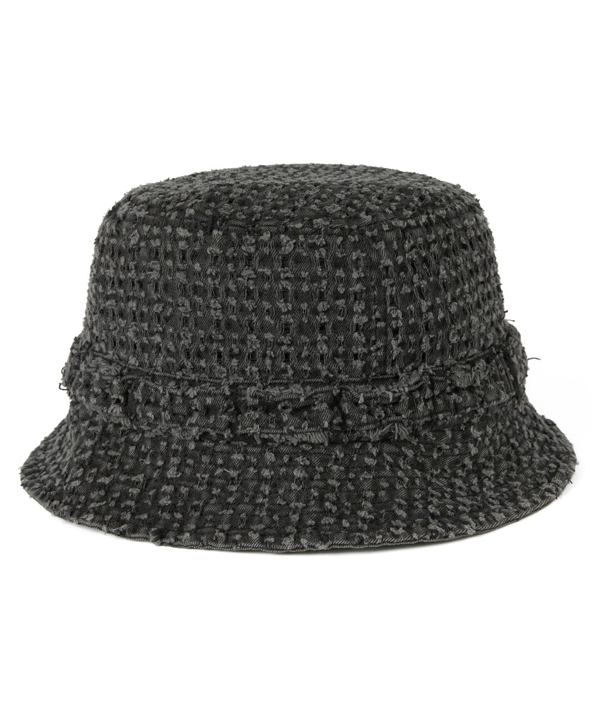 디스이즈네버댓(THISISNEVERTHAT) Damaged Denim Jungle Bucket Hat Black