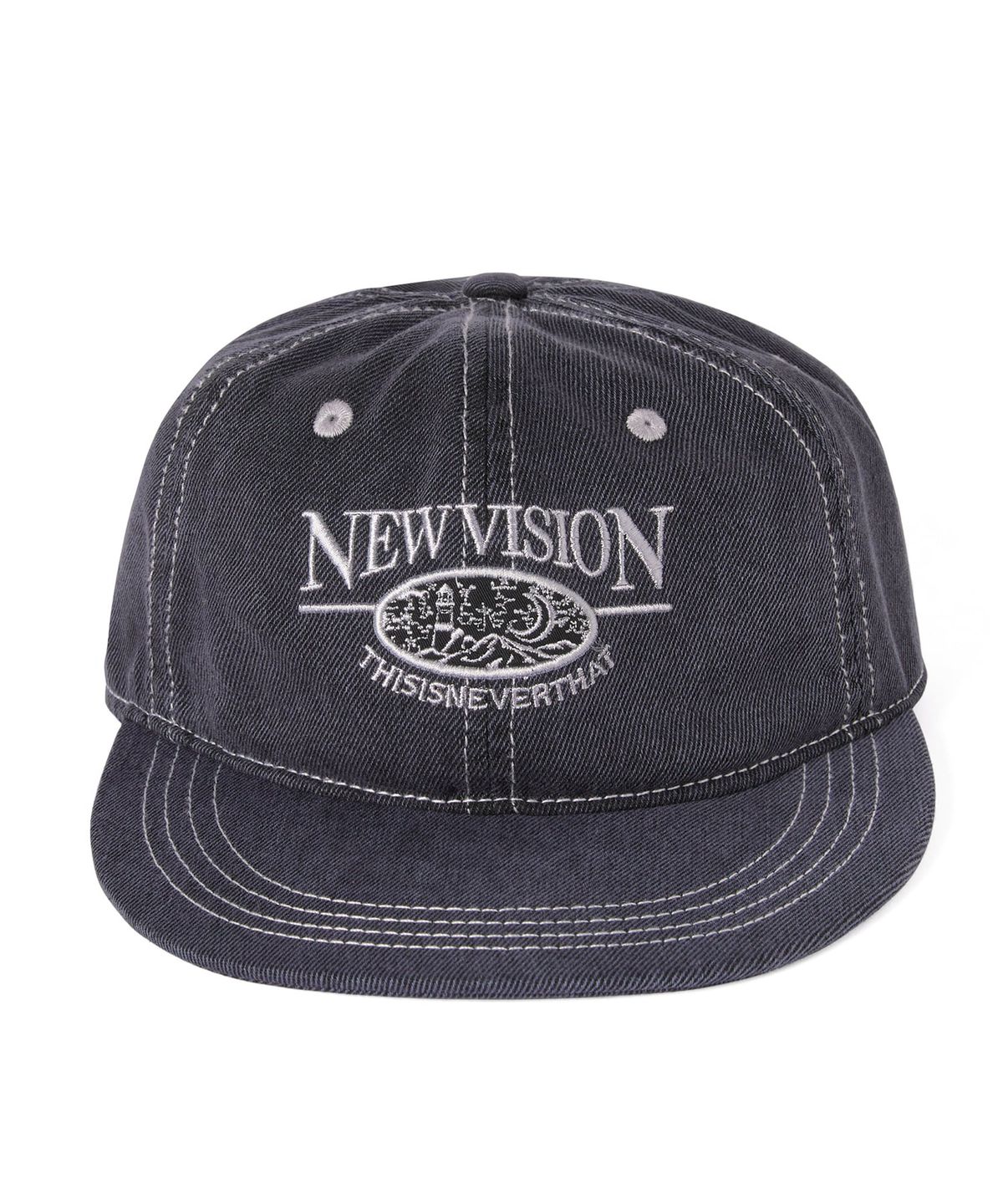 디스이즈네버댓(THISISNEVERTHAT) Overdyed NEW VISION Cap Navy