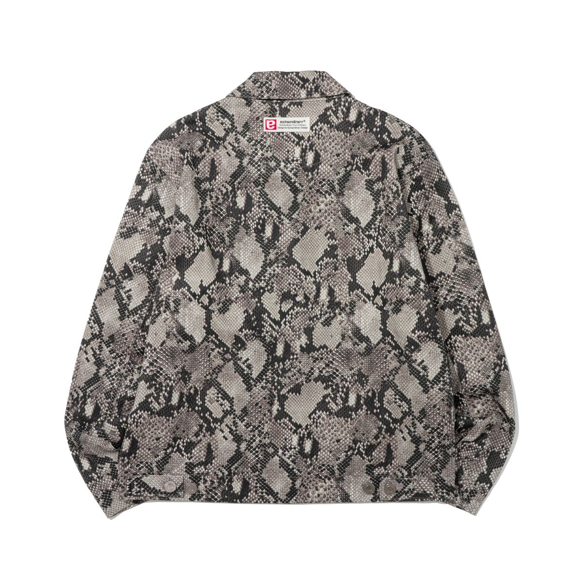 엑스트라오디너리(EXTRAORDINARY) PYTHON TRUCKER JACKET GRAY