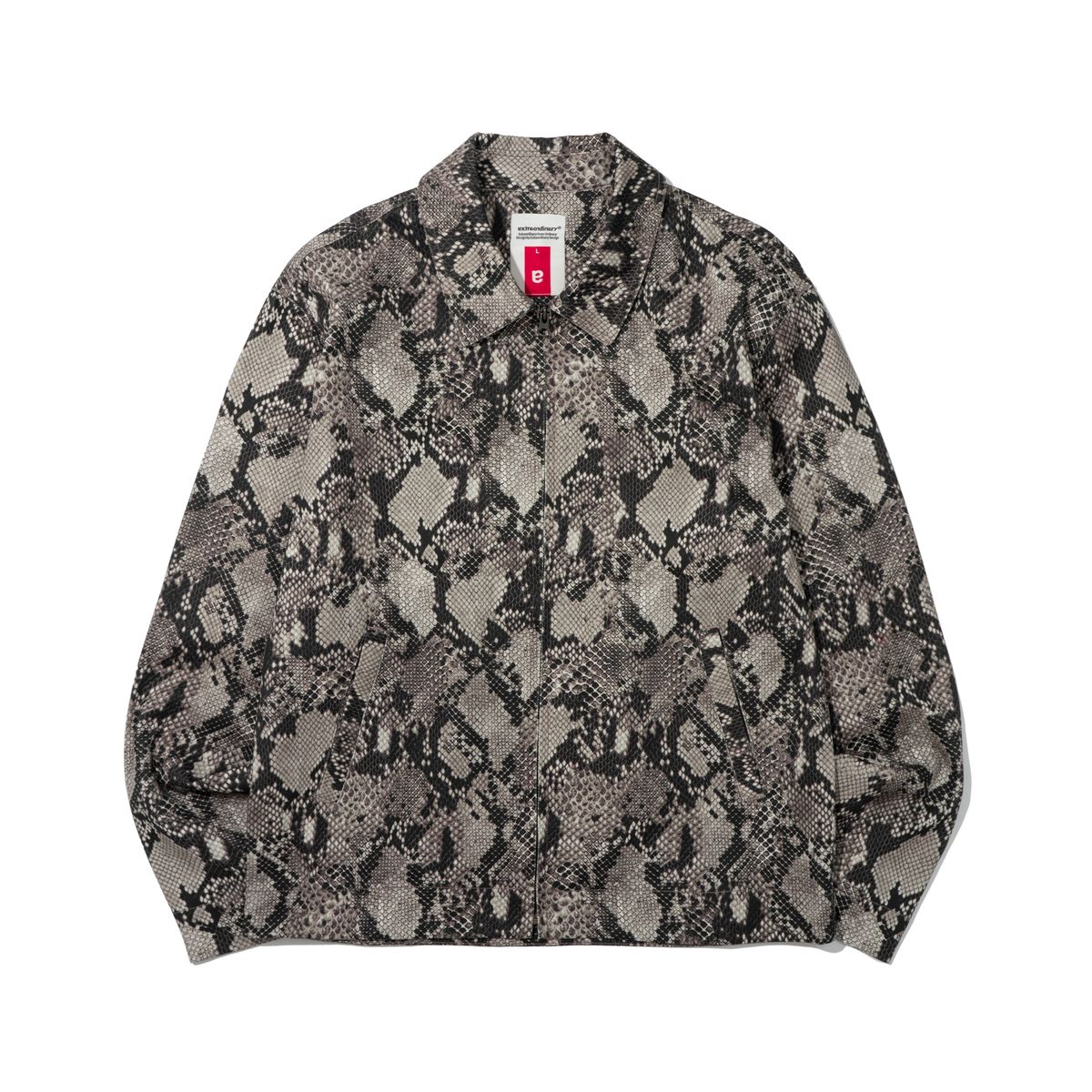 엑스트라오디너리(EXTRAORDINARY) PYTHON TRUCKER JACKET GRAY