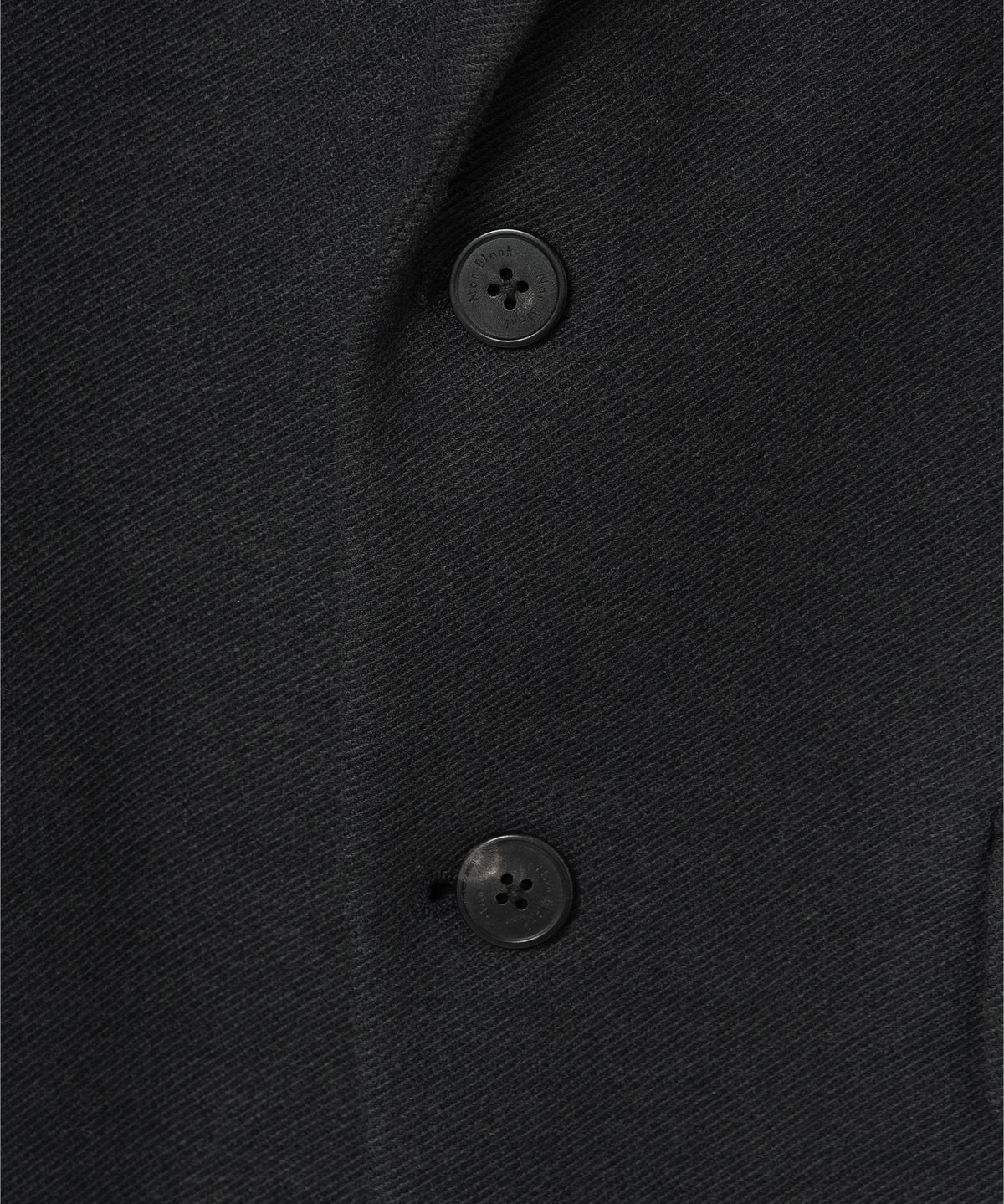 넌블랭크(NONBLANK) 세미 오버 핏 저지 블레이저_DARK GREY