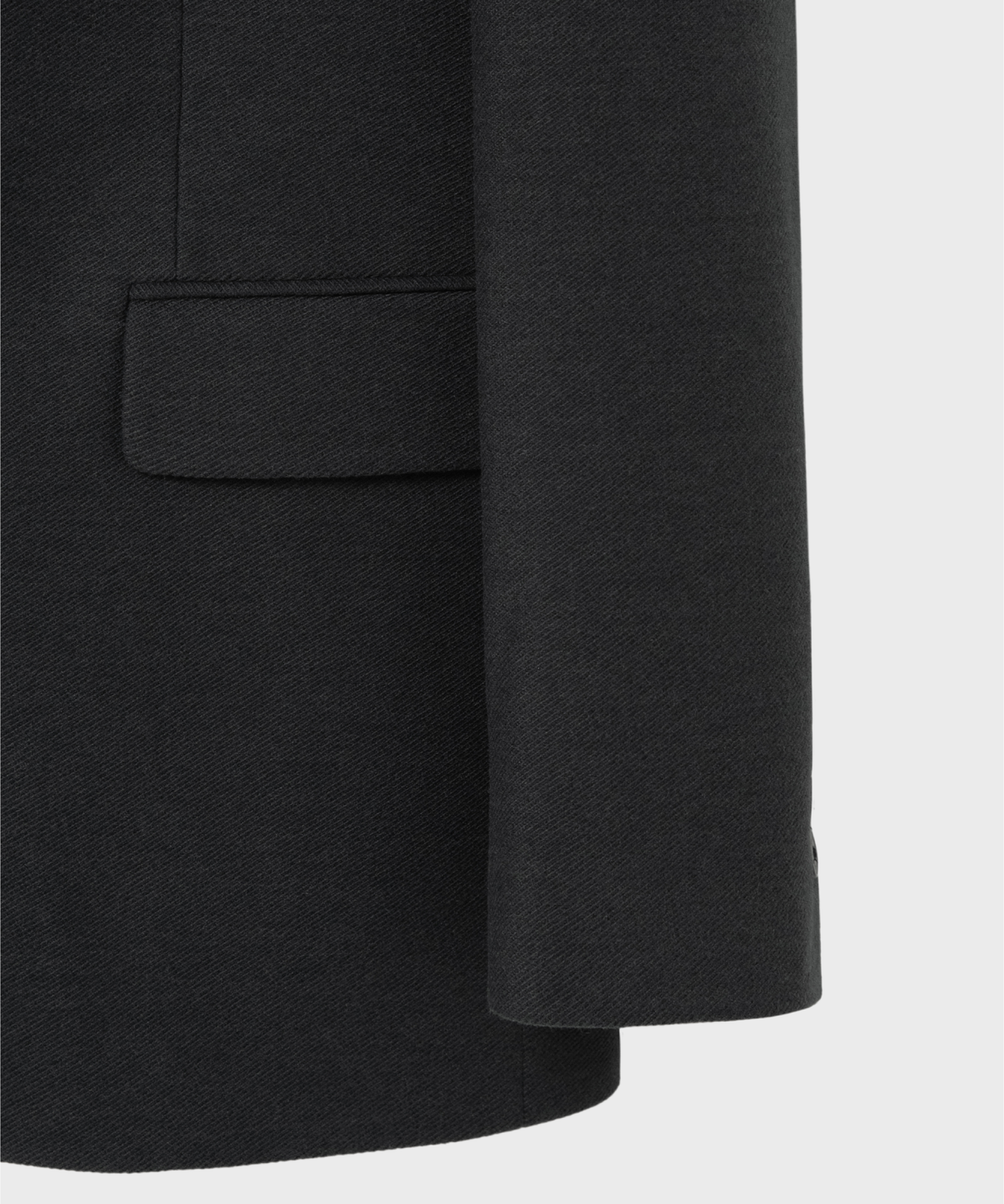넌블랭크(NONBLANK) 세미 오버 핏 저지 블레이저_DARK GREY