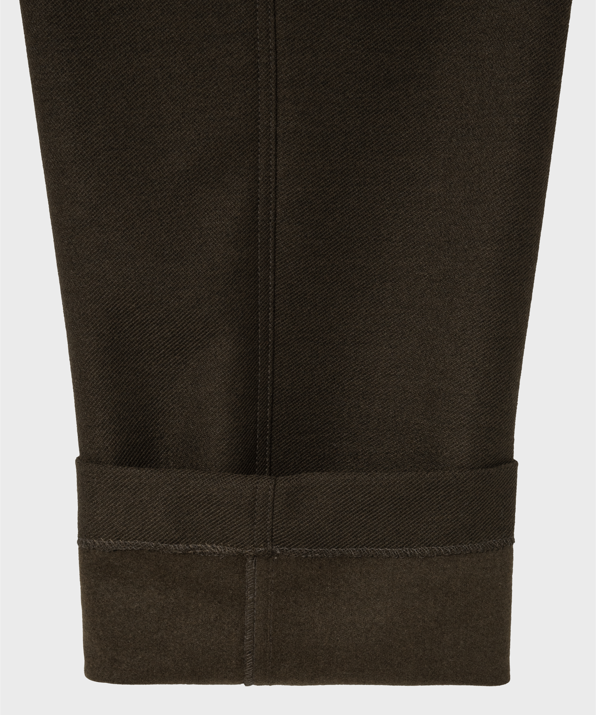 넌블랭크(NONBLANK) 원턱 와이드 핏 저지 슬랙스_DARK BROWN