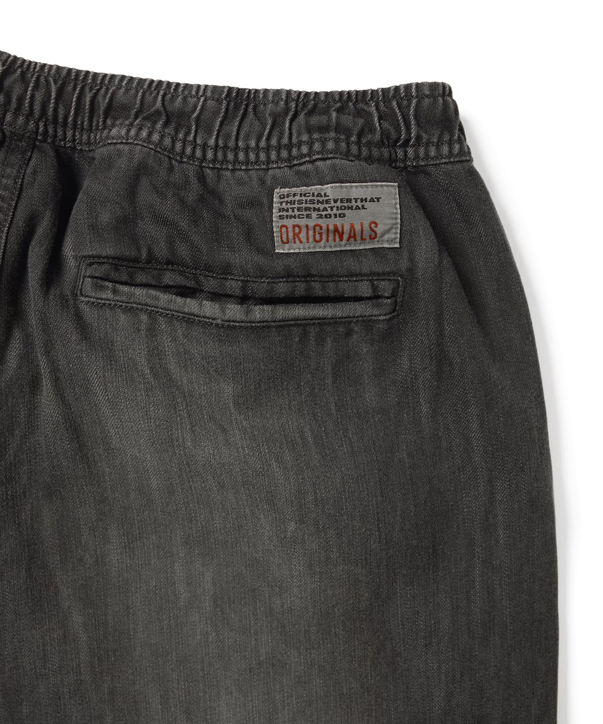 디스이즈네버댓(THISISNEVERTHAT) Originals Overdyed Pant Washed Black