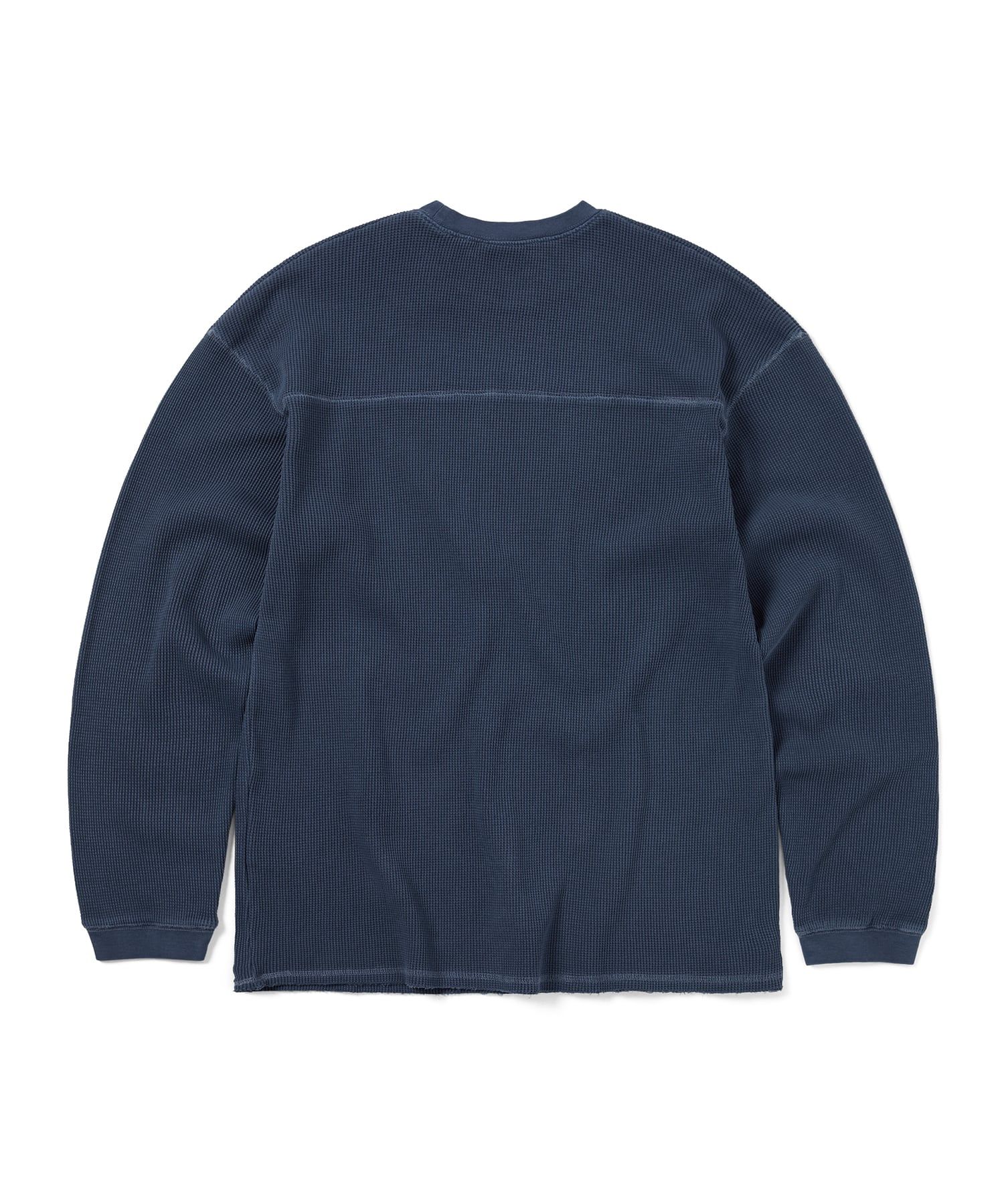 MUSINSA | thisisneverthat® THAT Waffle L/S Tee Warm Blue