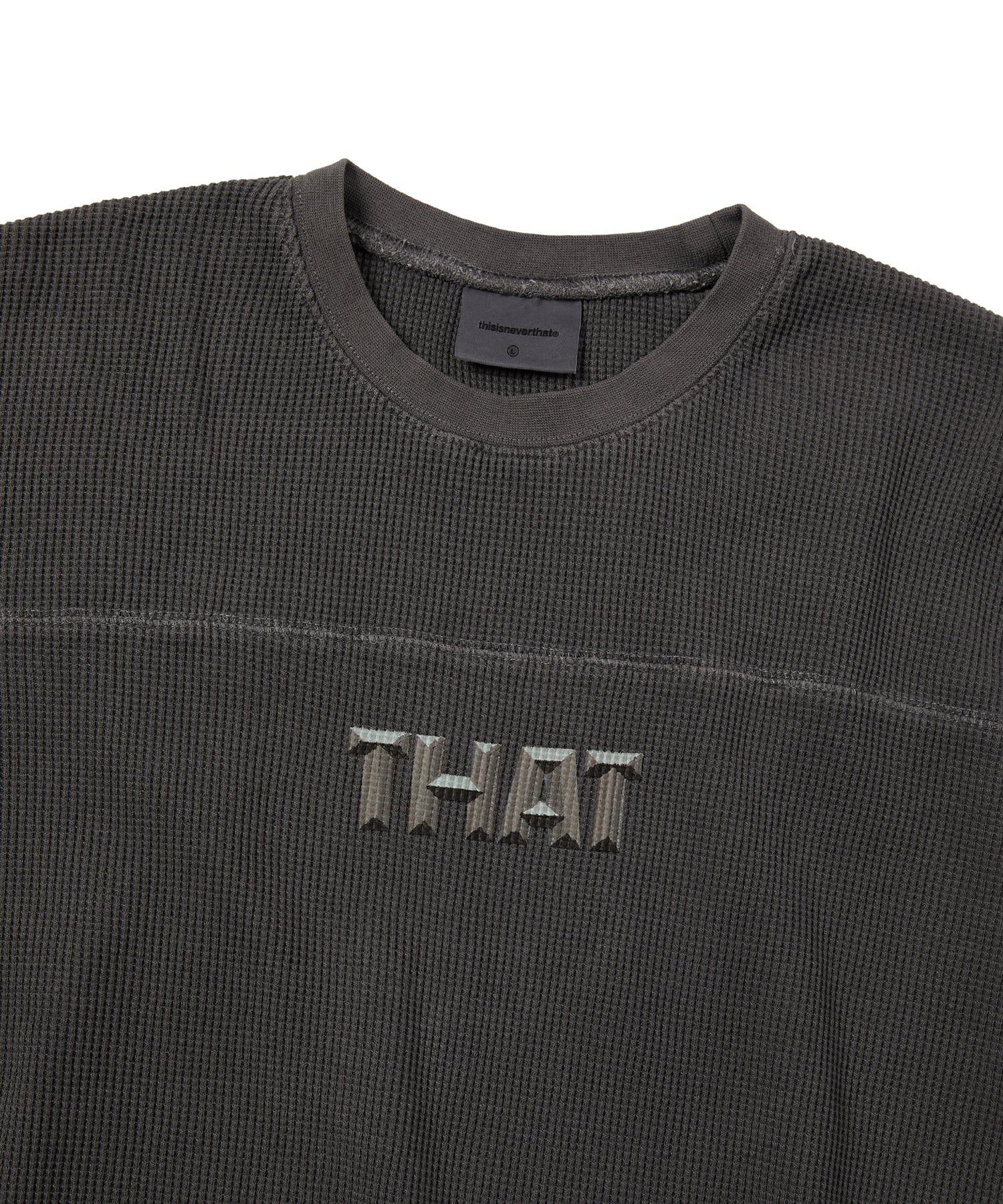 【THISISNEVERTHAT】THAT Waffle L/S Tee Charcoal MUSINSA | thisisneverthat® THAT Waffle L/S Tee Charcoal
