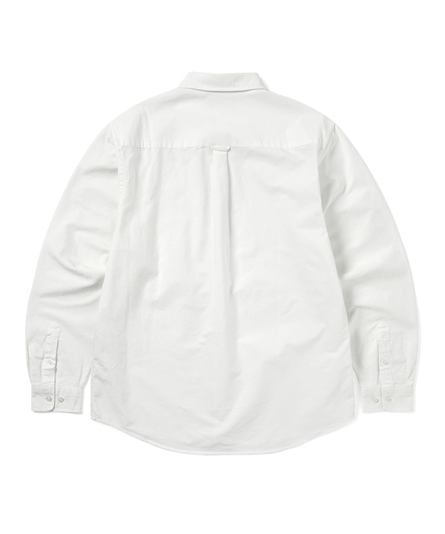 【THISISNEVERTHAT】Overdyed T-Logo Oxford Shirt White MUSINSA | thisisneverthat® Overdyed T-Logo Oxford Shirt White