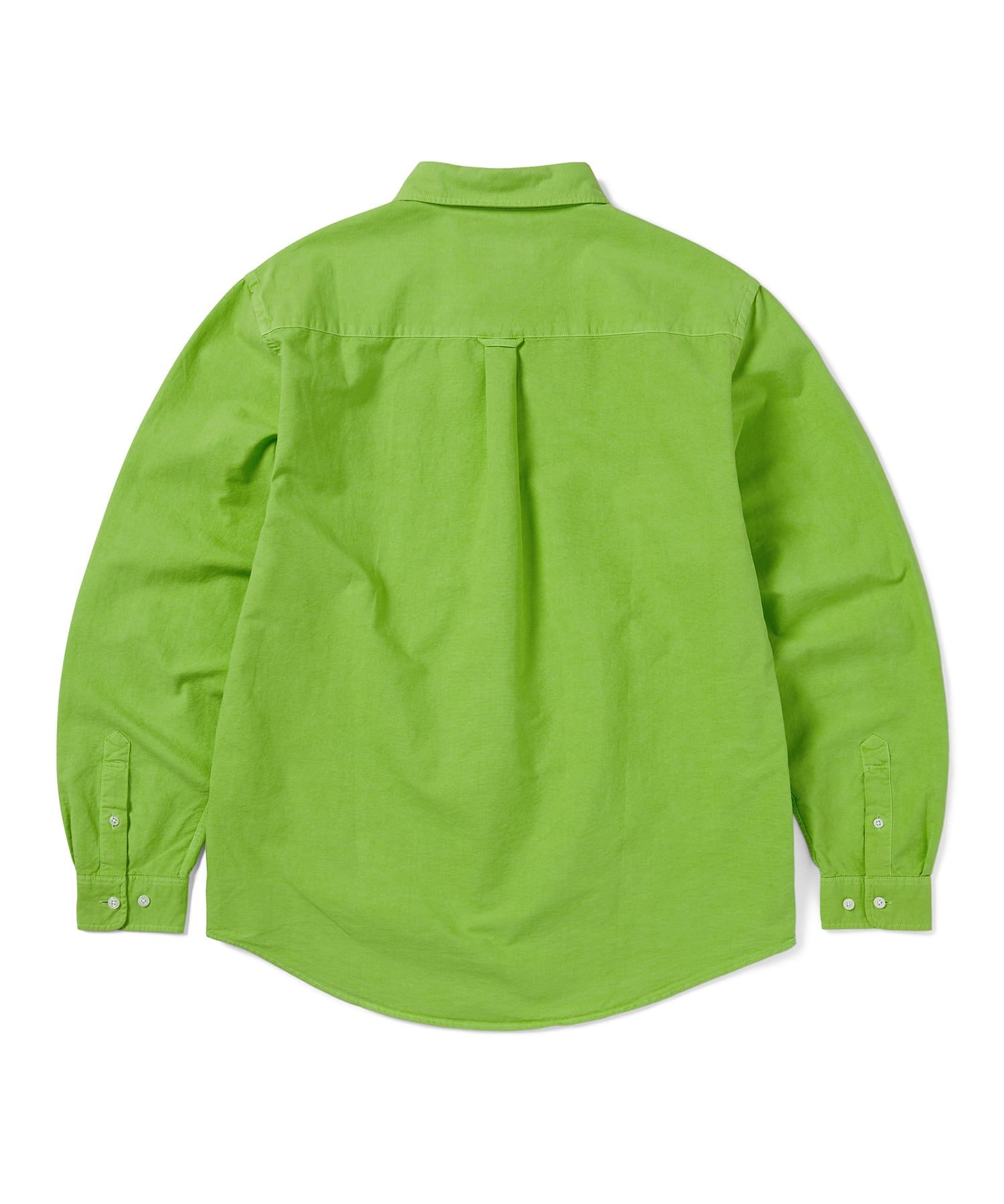 【THISISNEVERTHAT】Overdyed T-Logo Oxford Shirt Green Overdyed T-Logo Oxford Shirt - thisisneverthat®