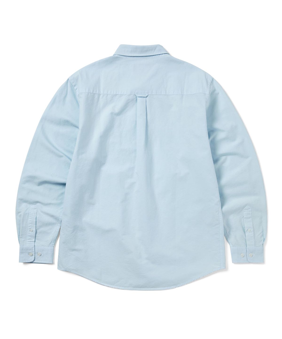 디스이즈네버댓(THISISNEVERTHAT) Overdyed T-Logo Oxford Shirt Blue