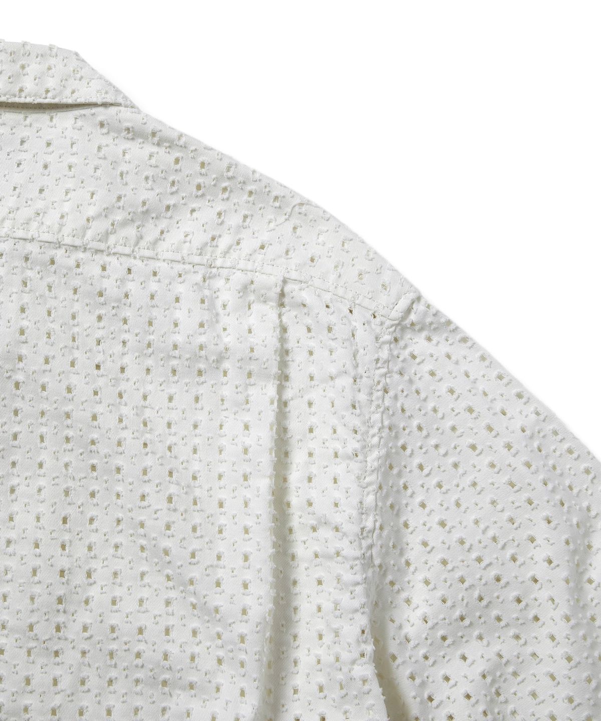 디스이즈네버댓(THISISNEVERTHAT) Damaged Denim Shirt Off White