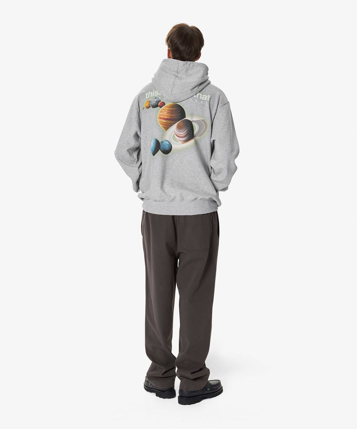 디스이즈네버댓(THISISNEVERTHAT) Solar System Hoodie Heather Grey