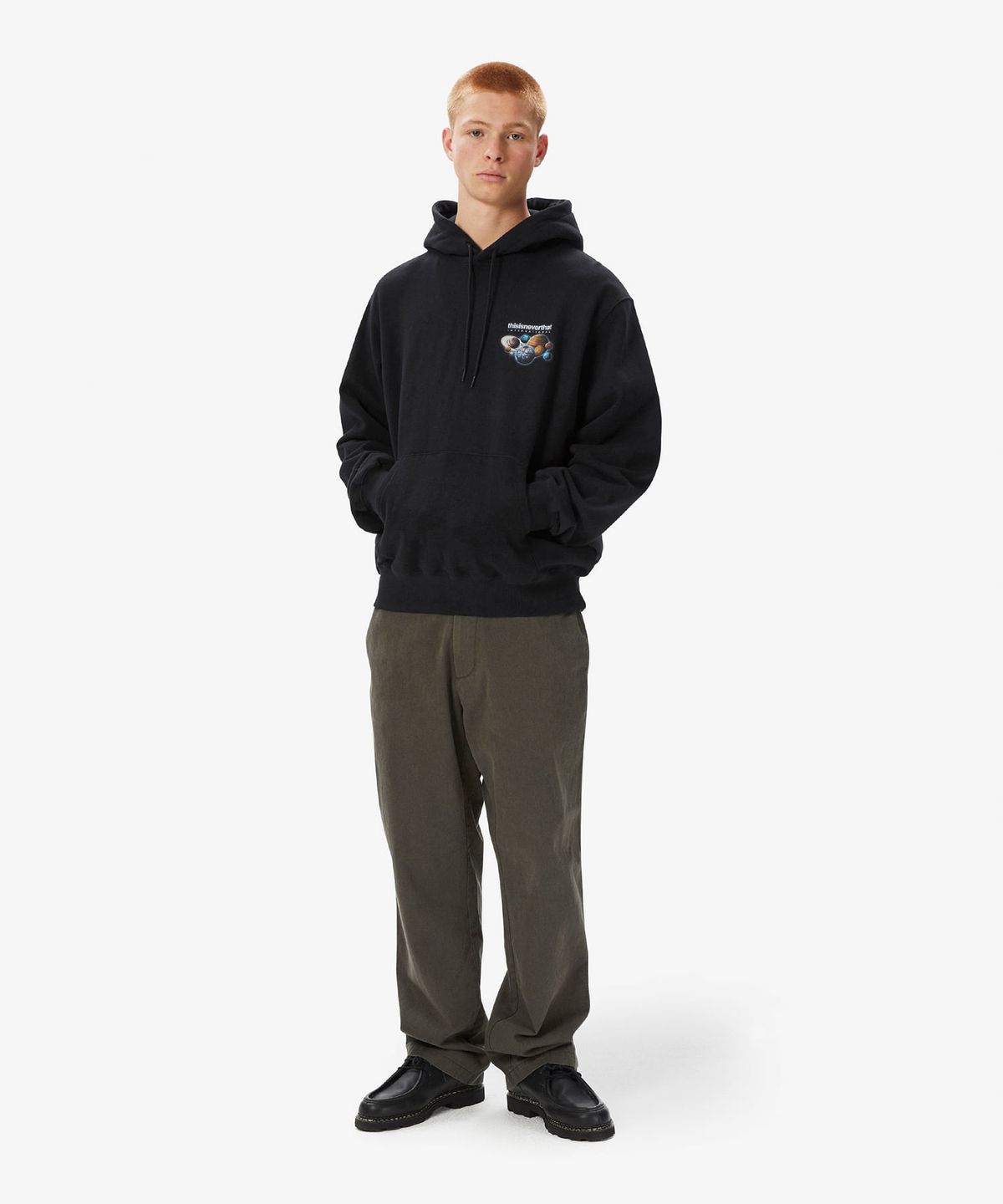 디스이즈네버댓(THISISNEVERTHAT) Solar System Hoodie Black